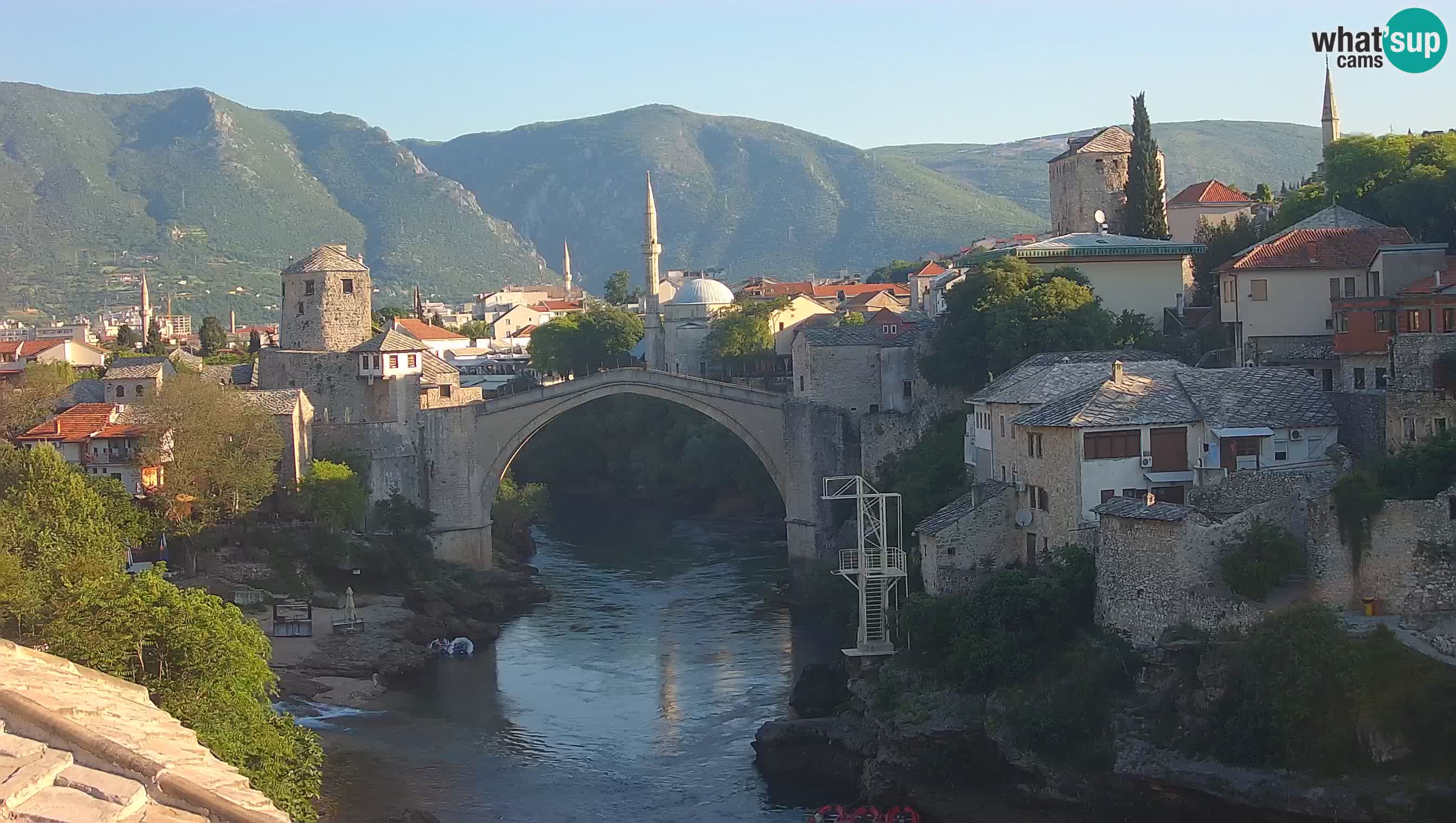 Mostar webcam – LIVE Old Bridge and Neretva river
