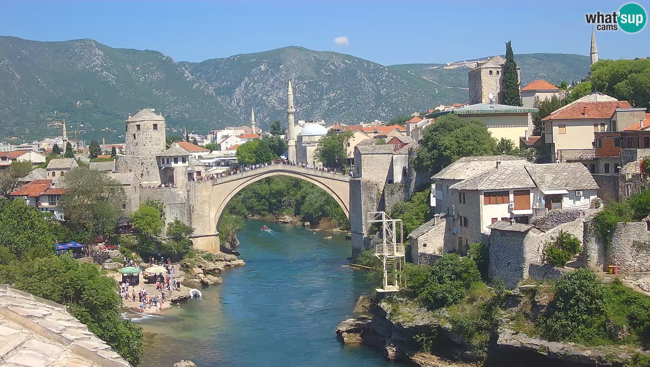 Mostar web kamera – Stari Most i rijeka Neretva – Goa Mostar