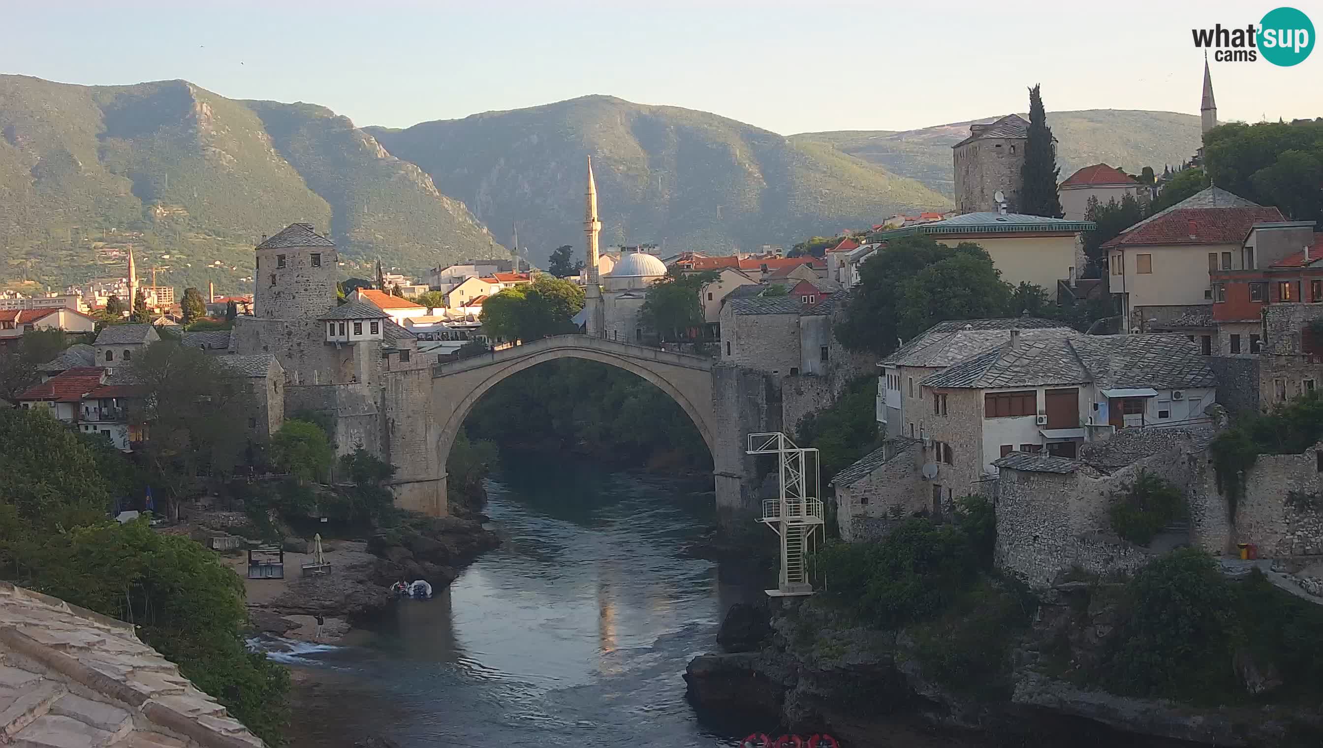Mostar web kamera – Stari Most i rijeka Neretva – Goa Mostar