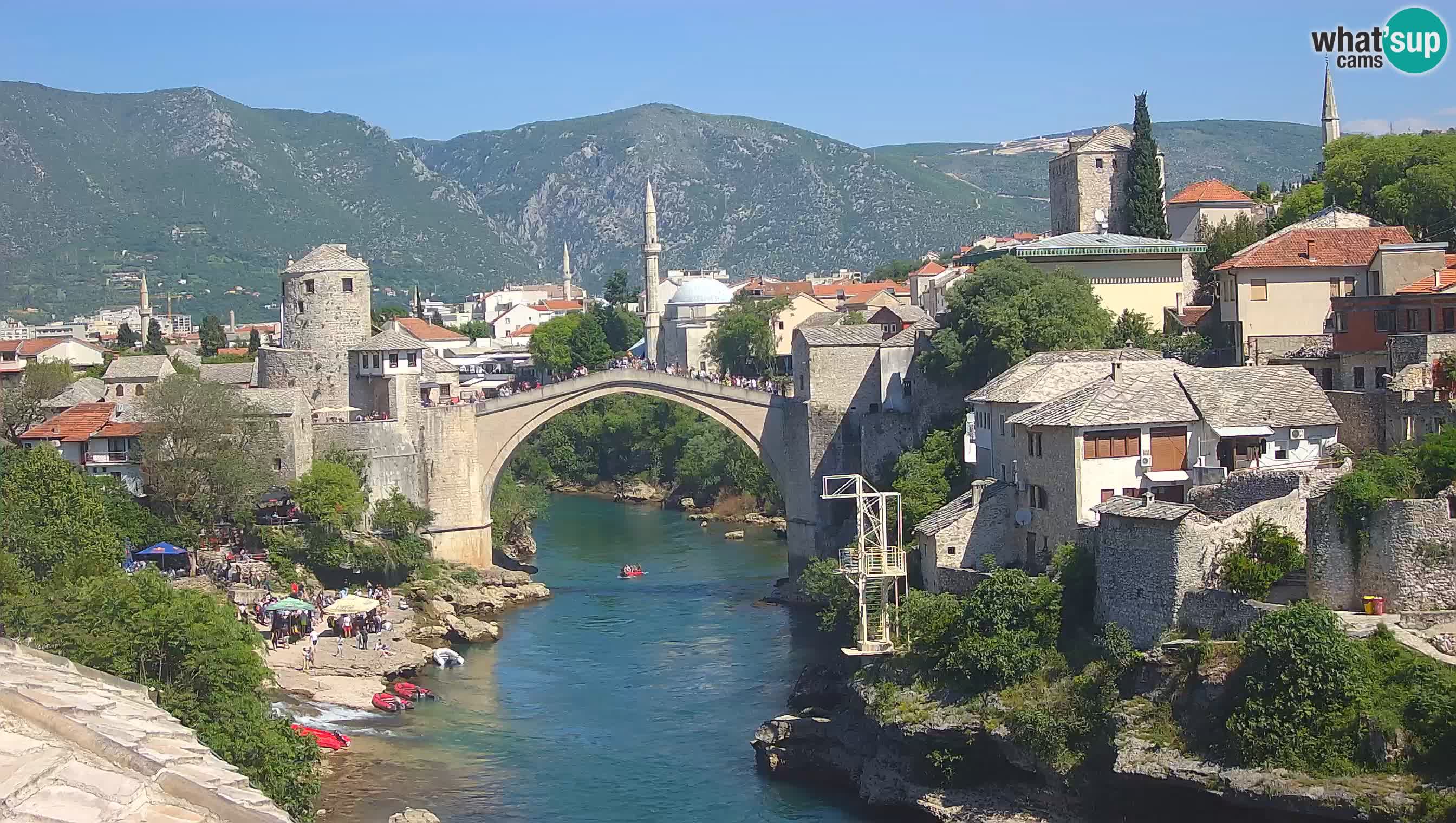 Webcam Mostar – Il Ponte Vecchio sul fiume Neretva