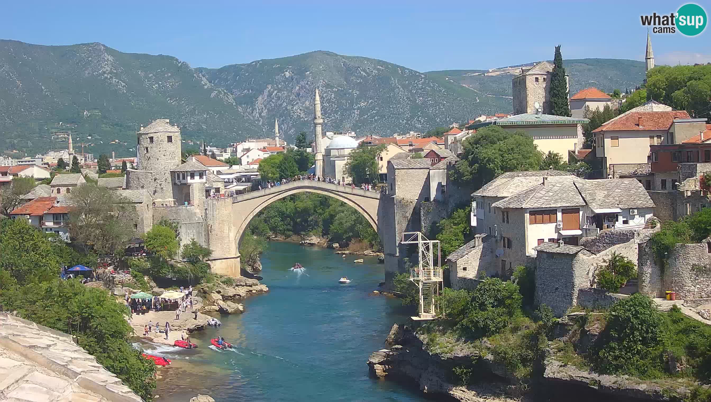 Mostar web kamera – Stari Most i rijeka Neretva – Goa Mostar