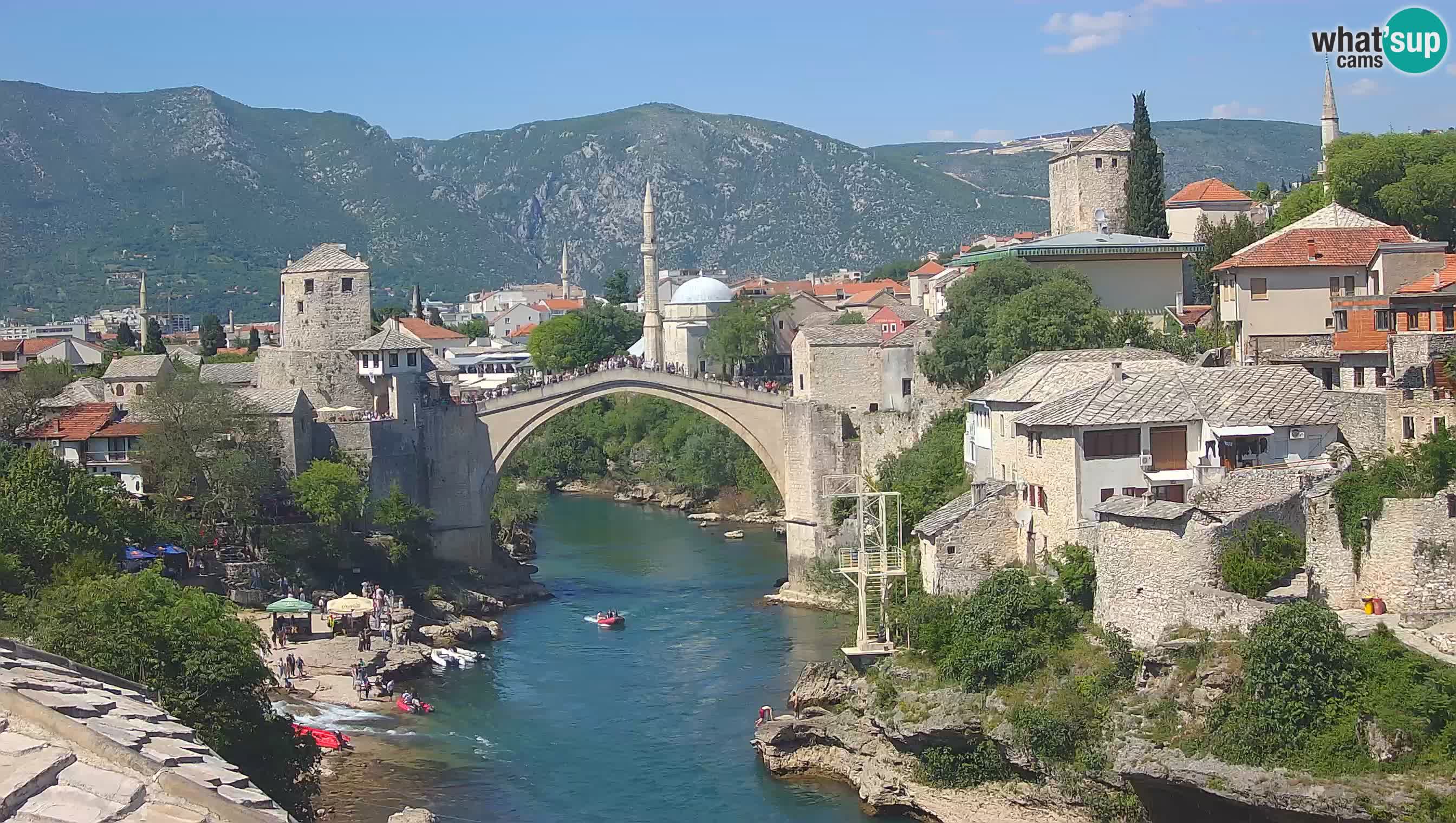Spletna kamera Mostar – Stari Most in reka Neretva