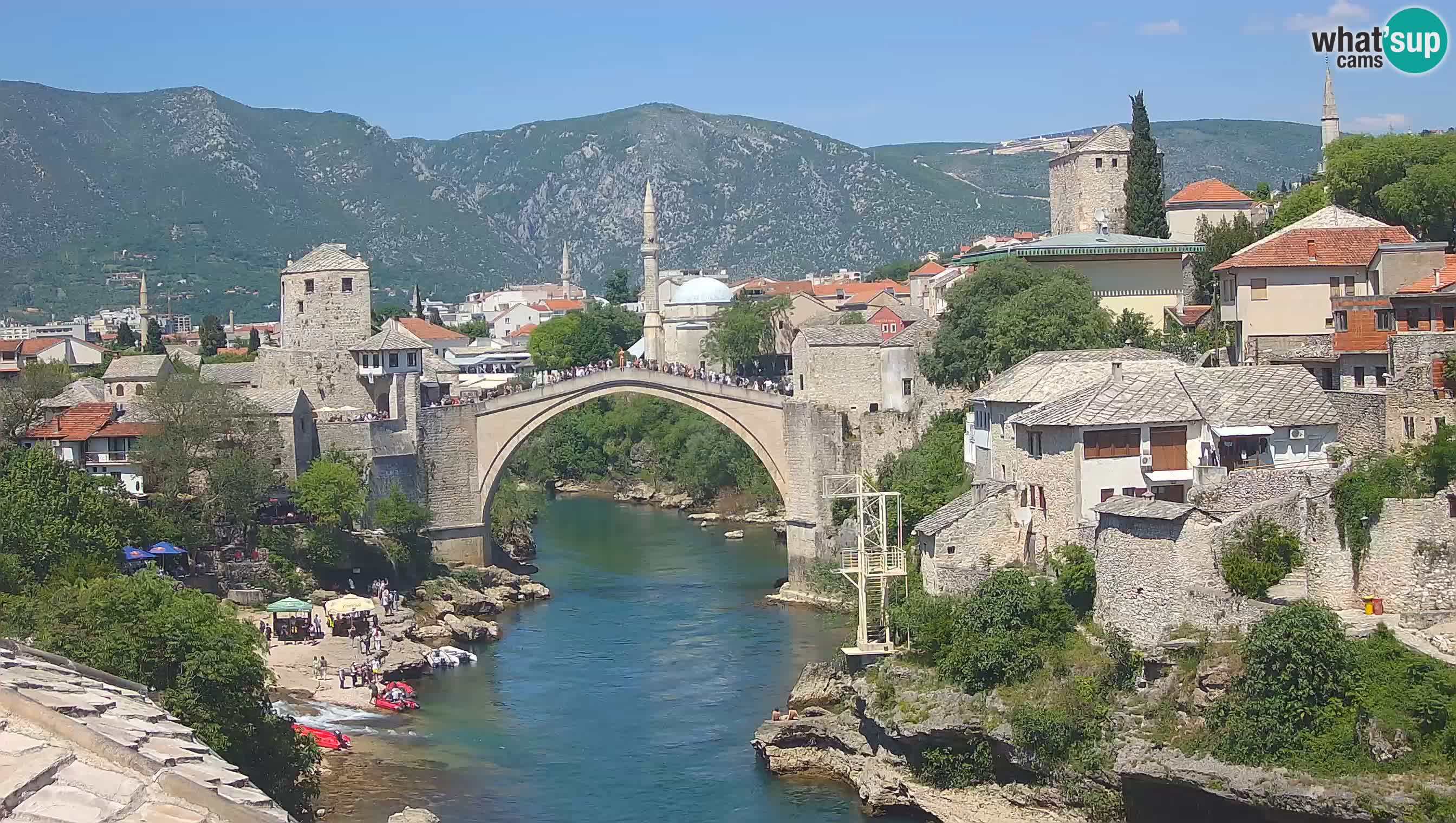 Spletna kamera Mostar – Stari Most in reka Neretva