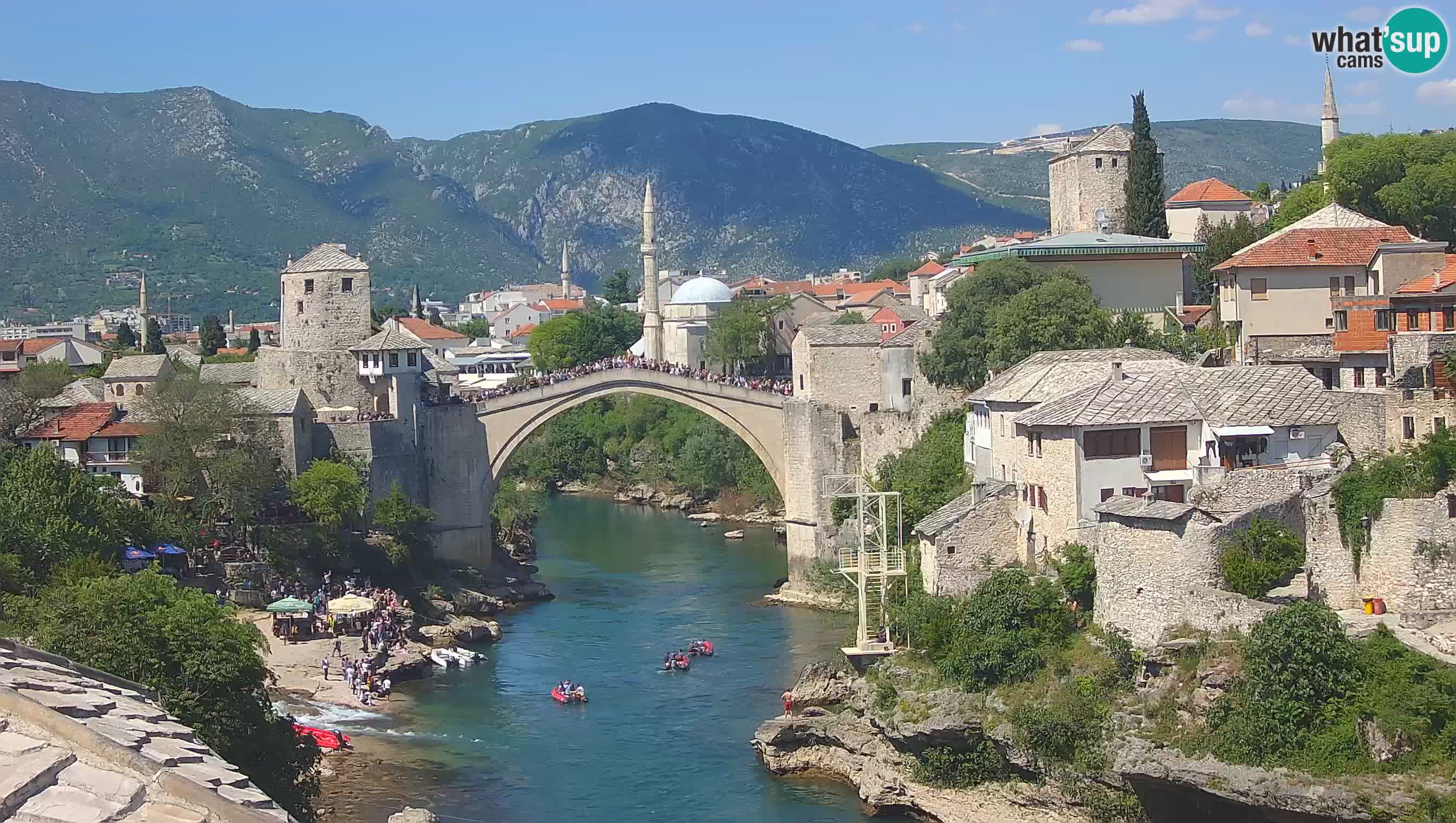Spletna kamera Mostar – Stari Most in reka Neretva