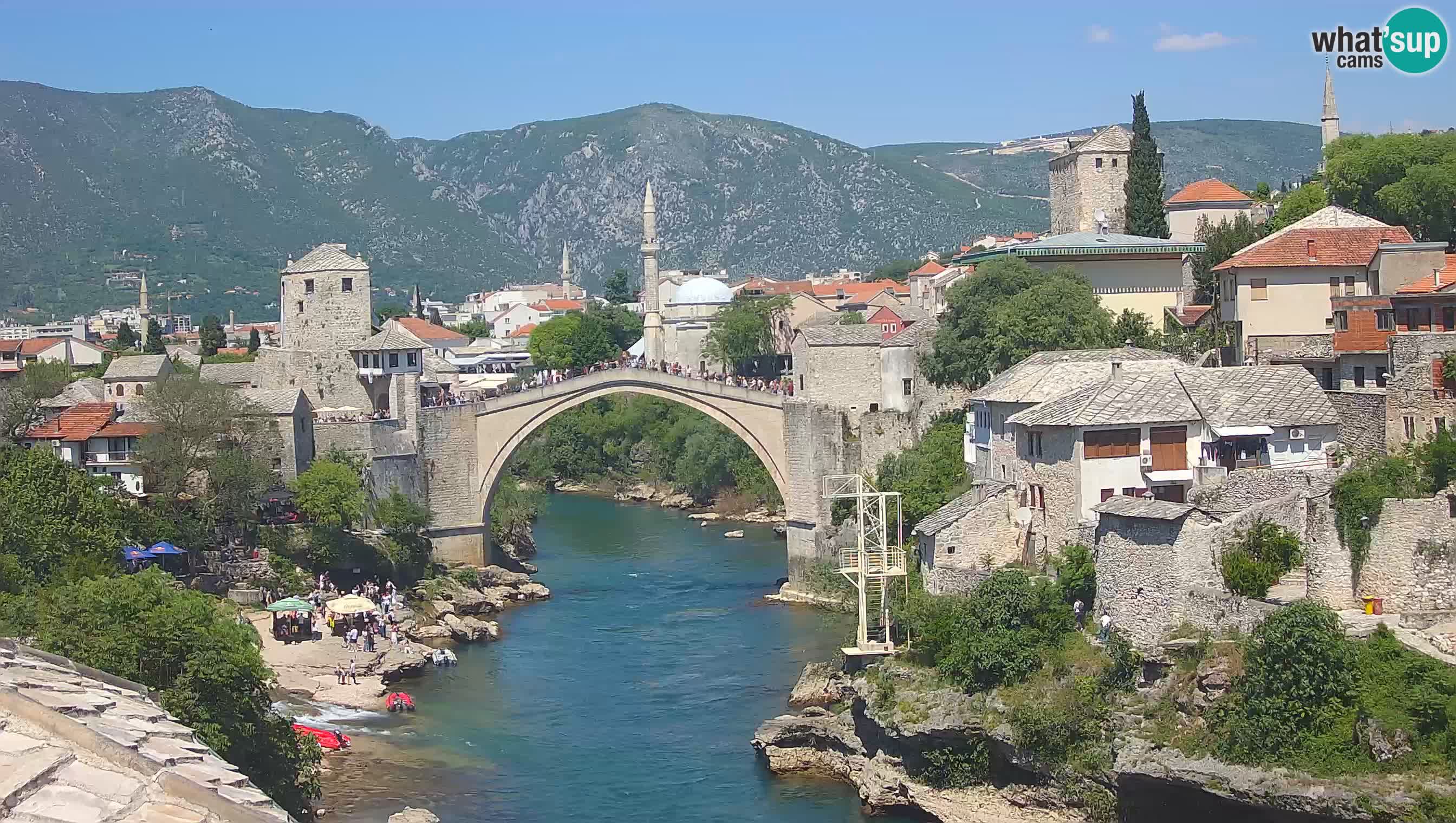 Mostar web kamera – Stari Most i rijeka Neretva – Goa Mostar