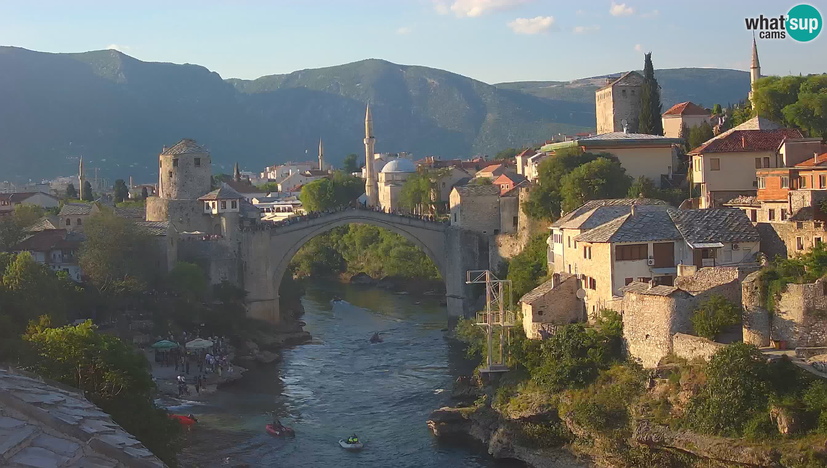 Webcam de Mostar – Le Vieux Pont sur la rivière Neretva