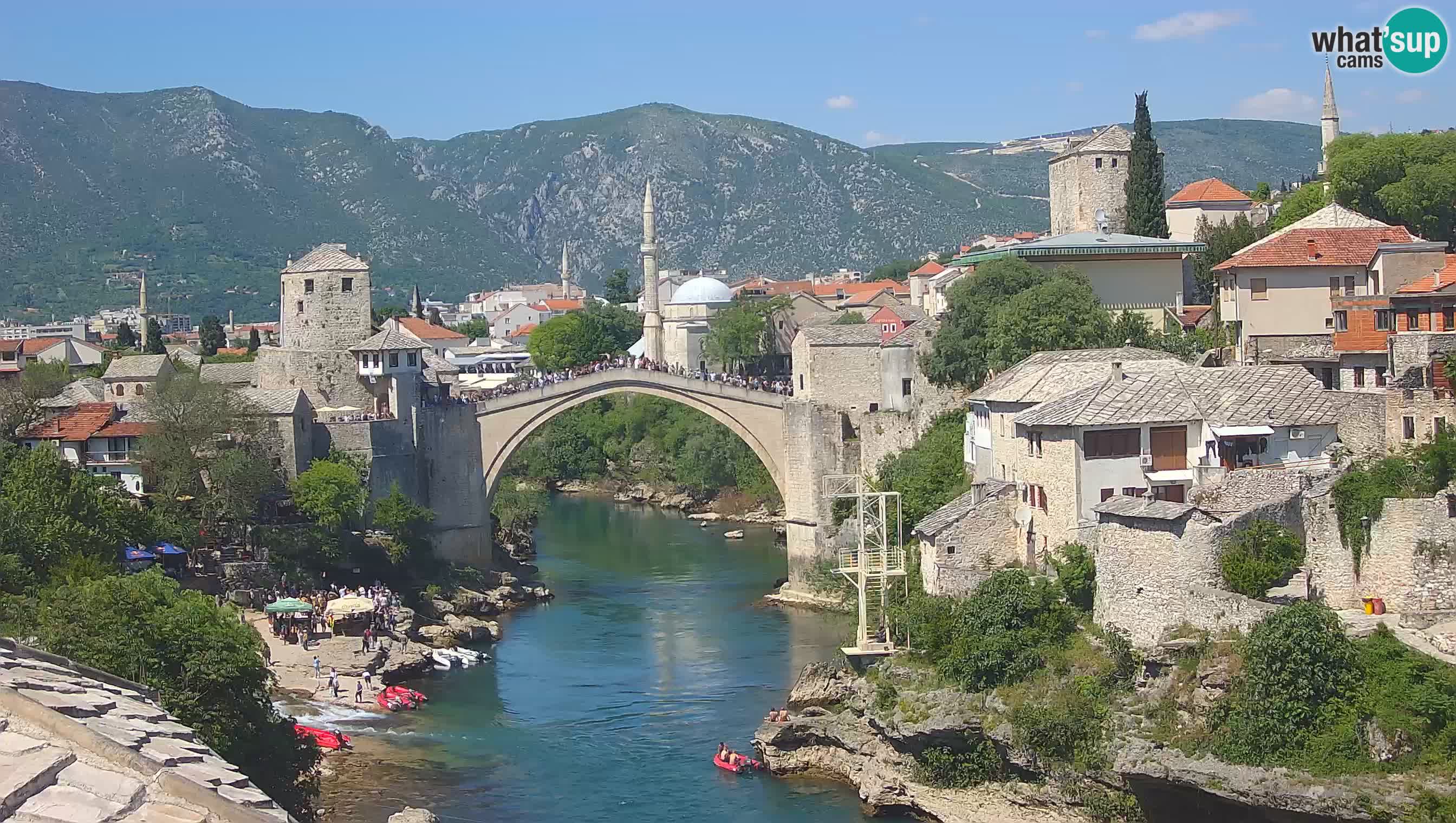 Mostar web kamera – Stari Most i rijeka Neretva – Goa Mostar