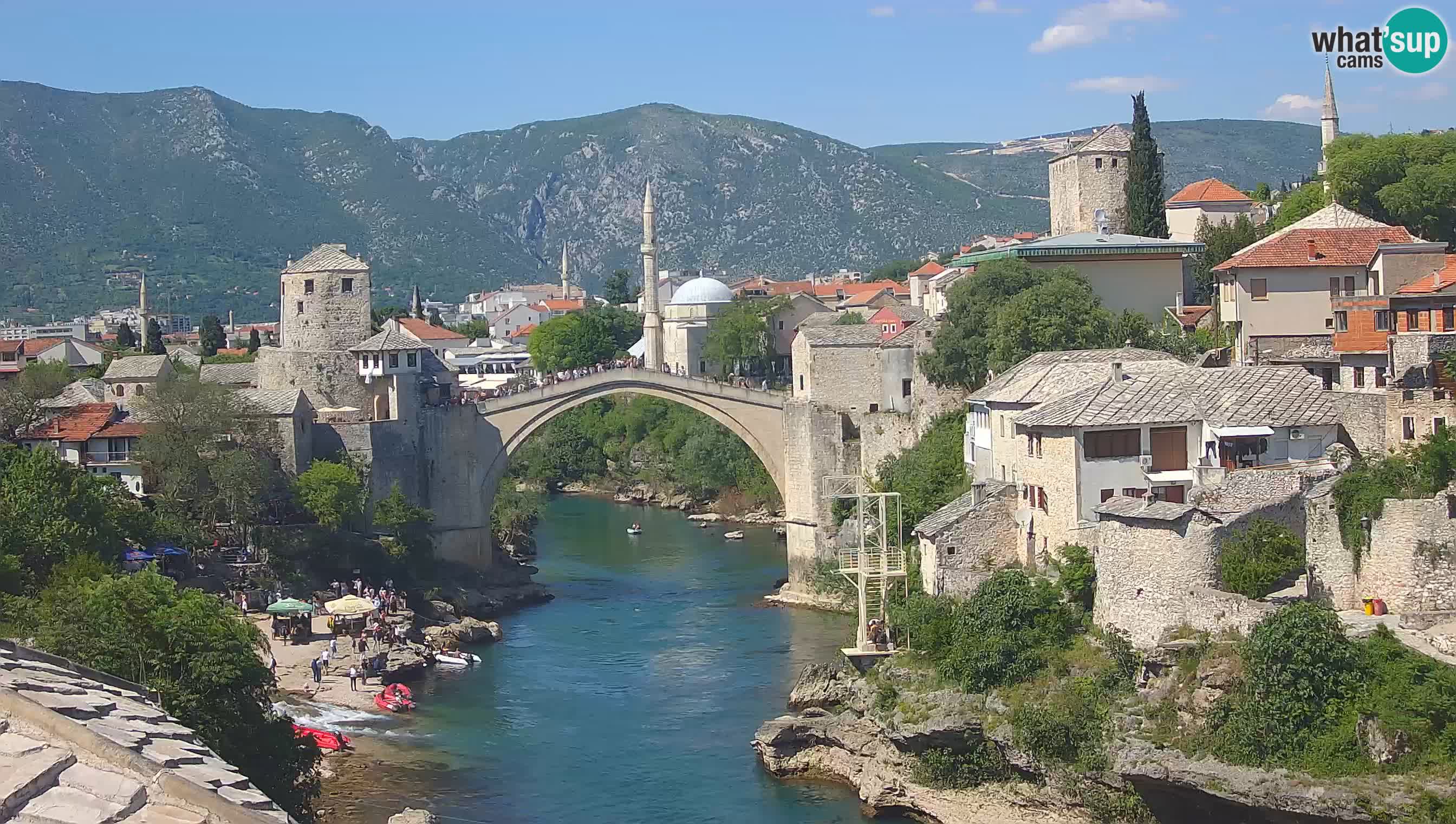 Mostar web kamera – Stari Most i rijeka Neretva – Goa Mostar