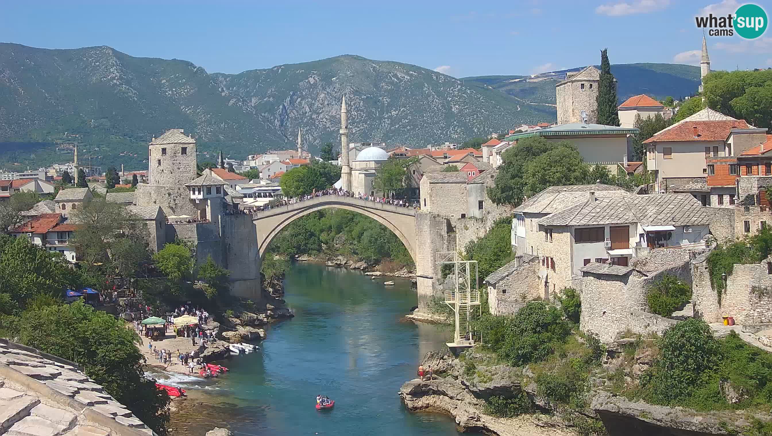 Mostar webcam – LIVE Old Bridge and Neretva river
