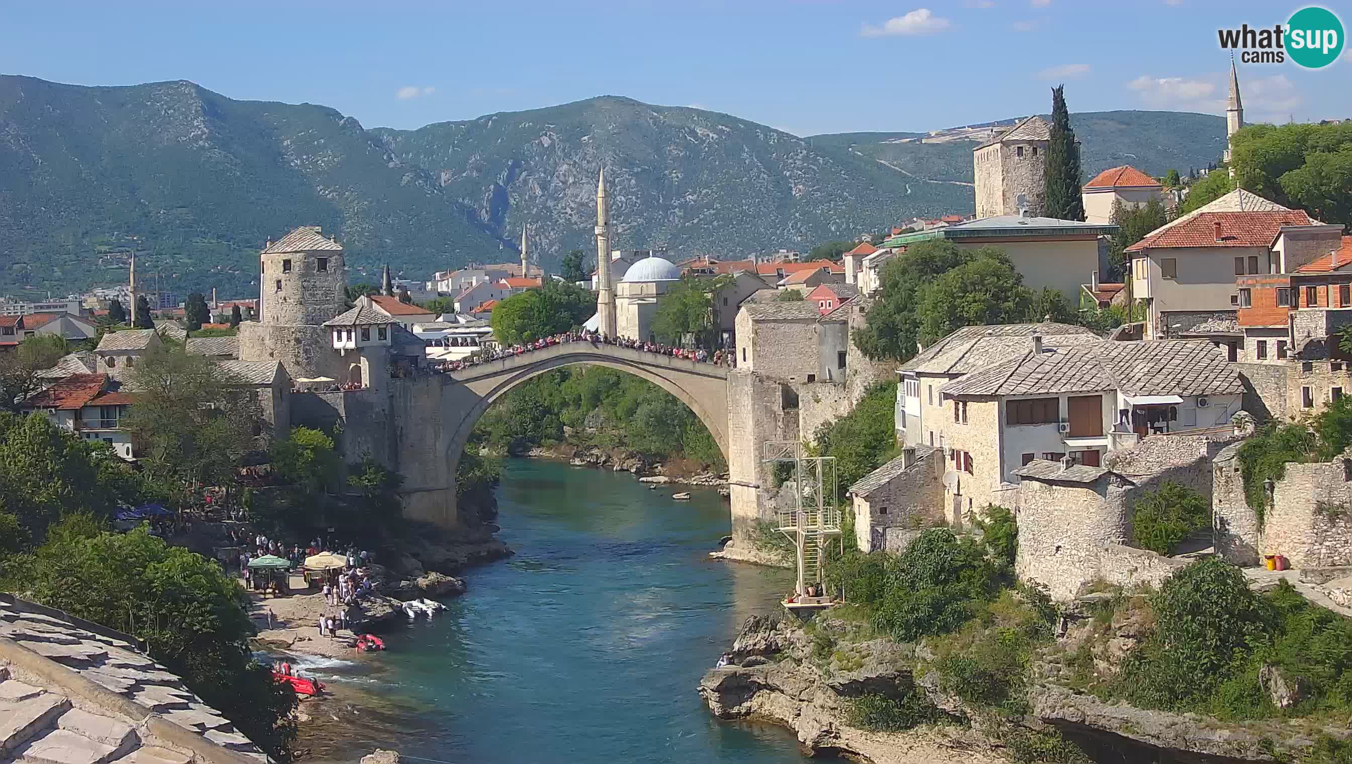 Webcam Mostar – Il Ponte Vecchio sul fiume Neretva