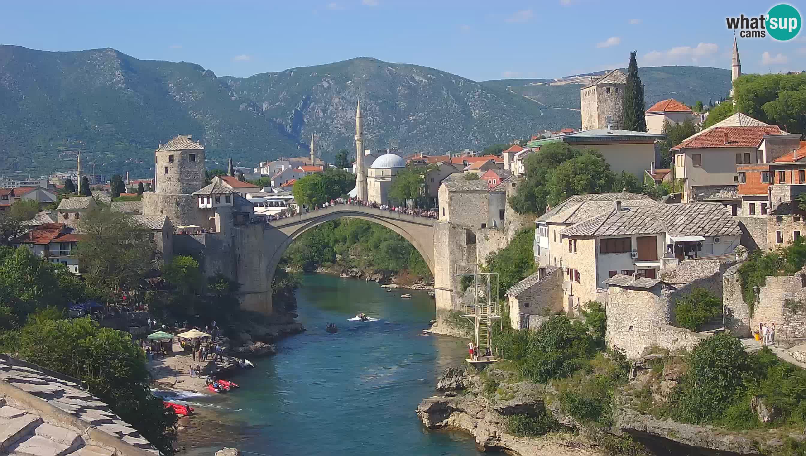 Webcam Mostar – Il Ponte Vecchio sul fiume Neretva