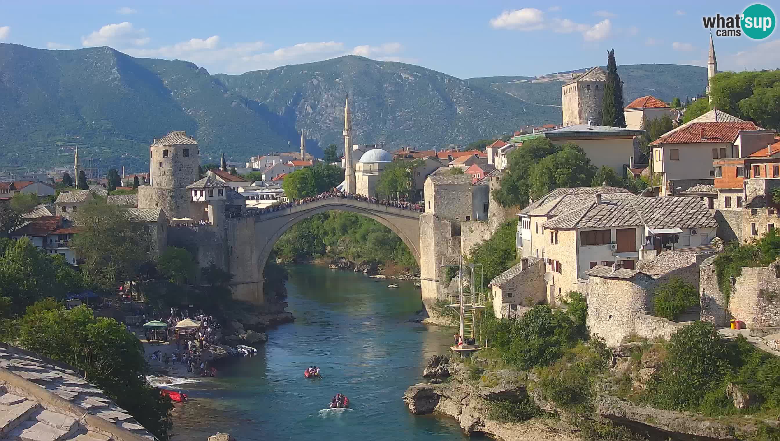 Mostar web kamera – Stari Most i rijeka Neretva – Goa Mostar