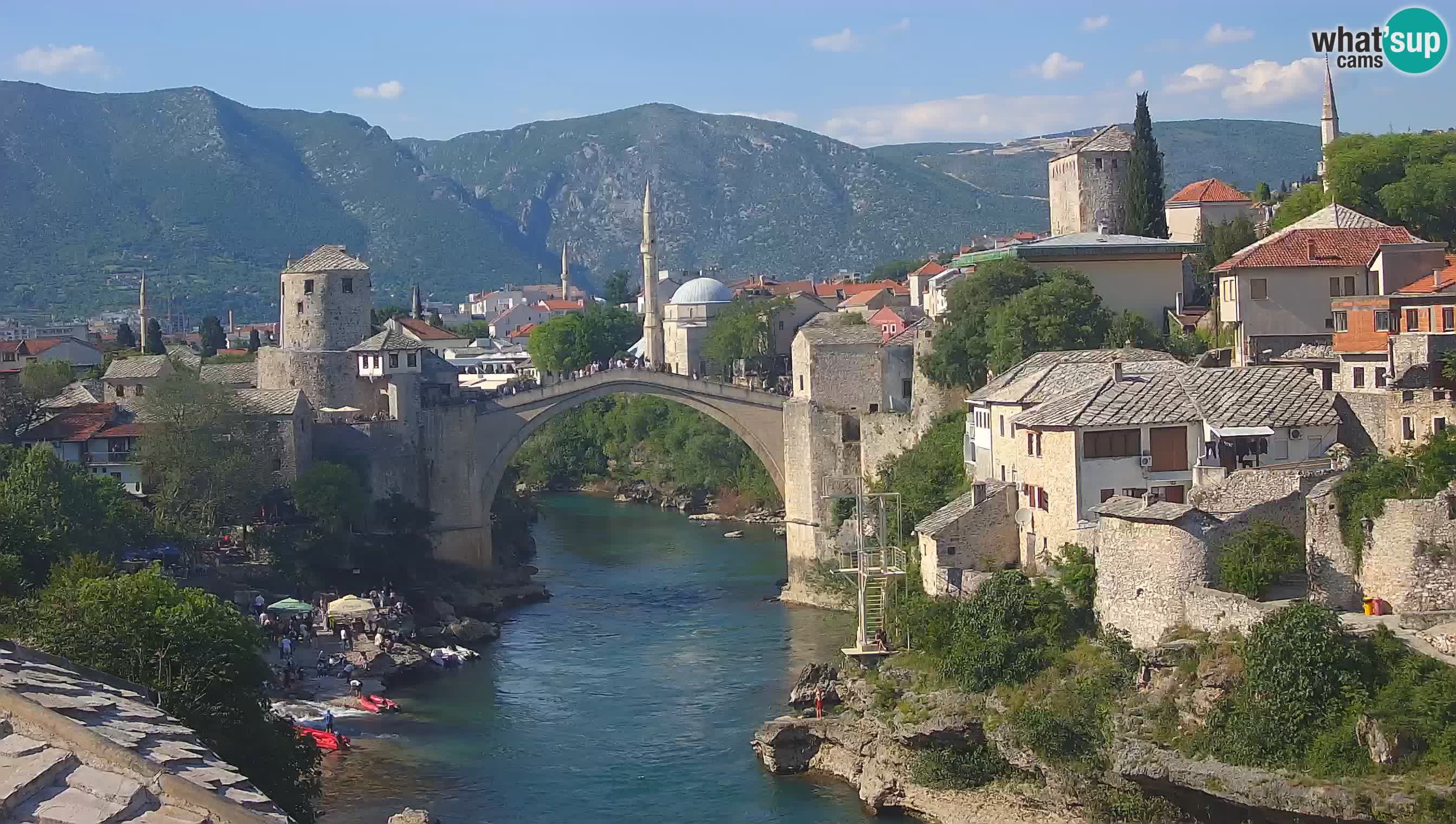 Cámara web de Mostar – El Viejo Puente sobre el río Neretva