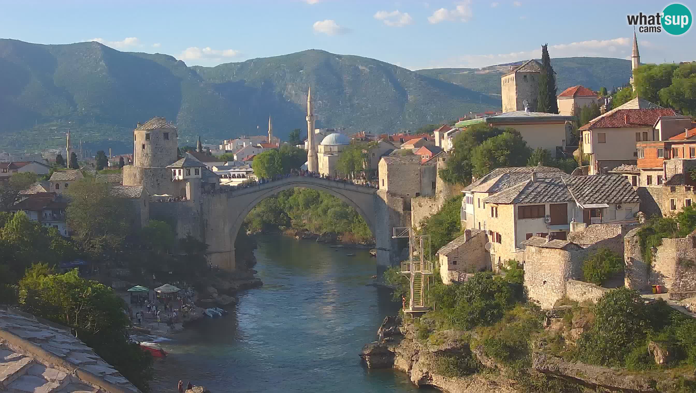 Cámara web de Mostar – El Viejo Puente sobre el río Neretva