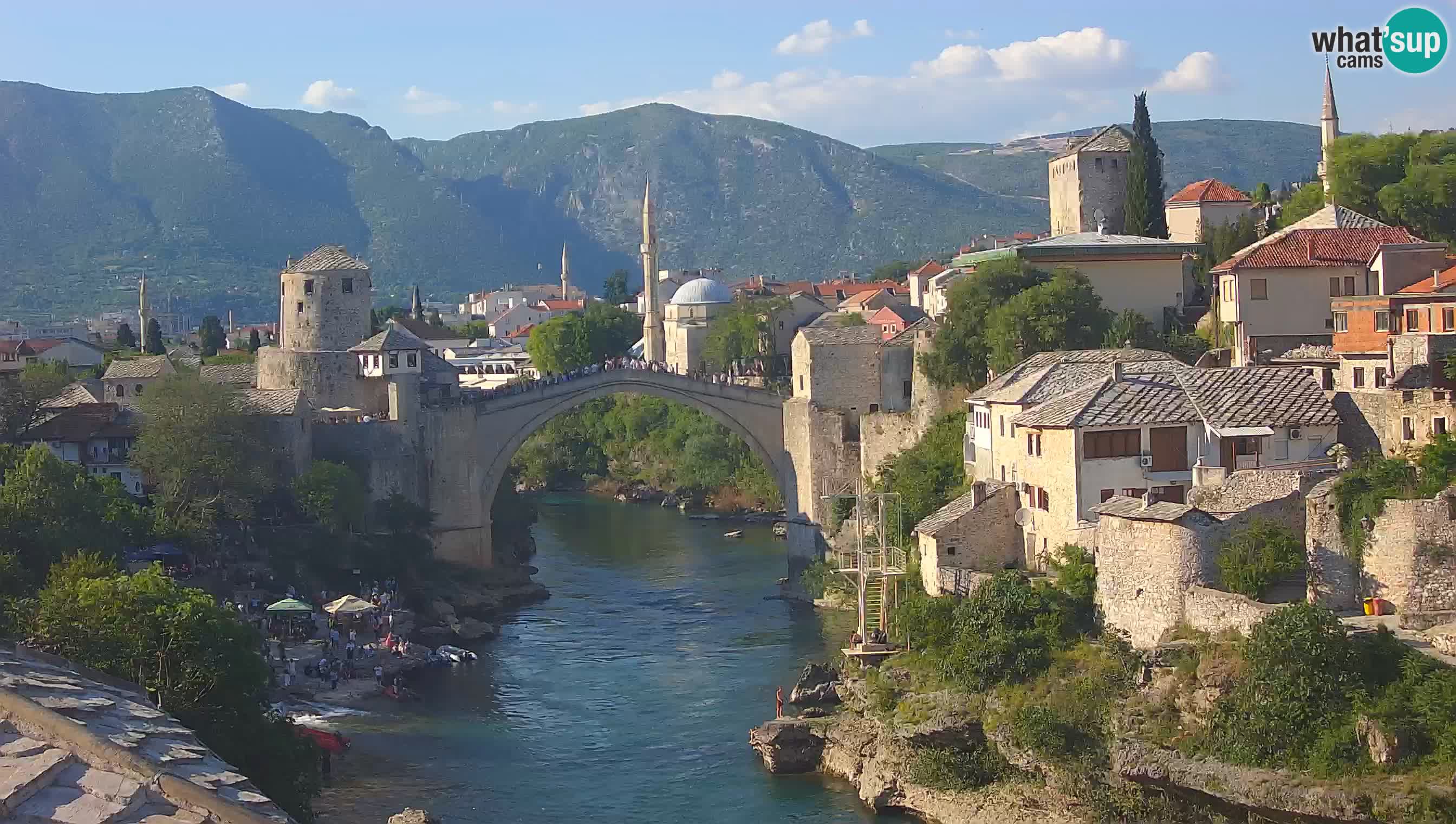 Webcam Mostar – Il Ponte Vecchio sul fiume Neretva