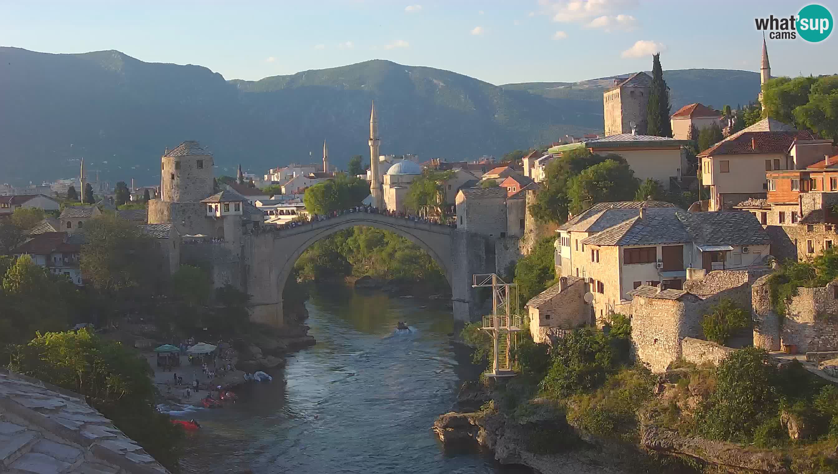 Webcam de Mostar – Le Vieux Pont sur la rivière Neretva