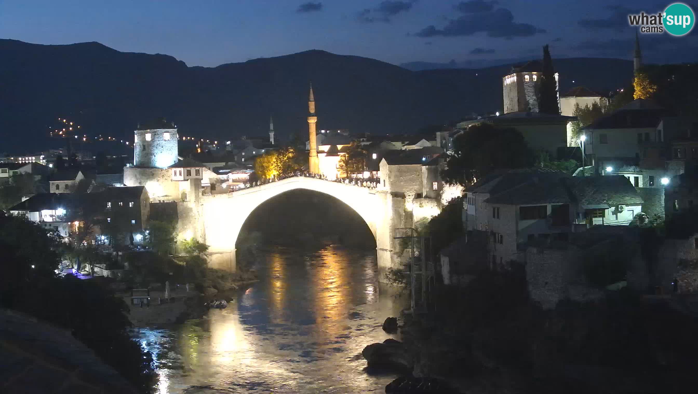 Webcam de Mostar – Le Vieux Pont sur la rivière Neretva