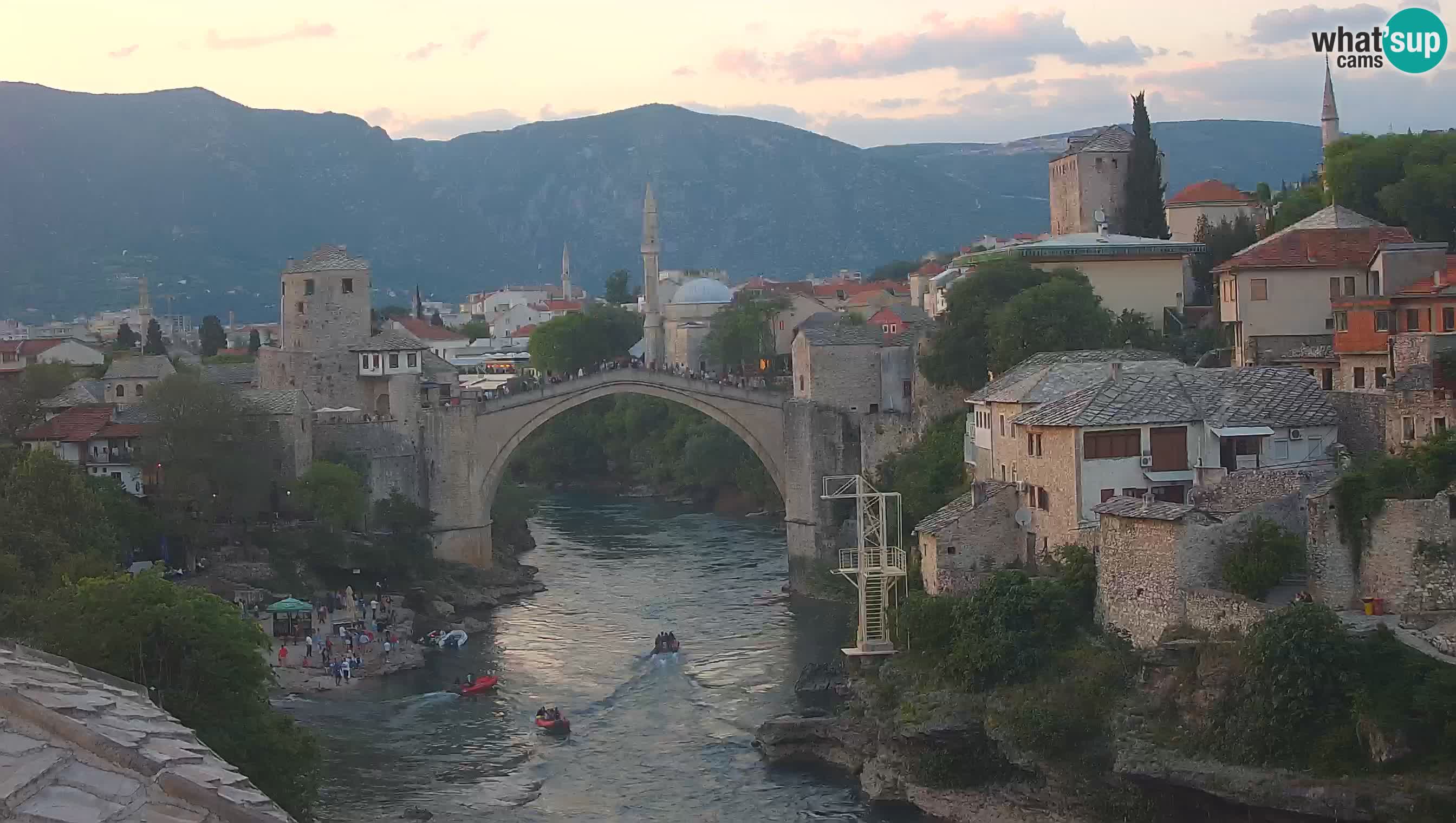 Webcam de Mostar – Le Vieux Pont sur la rivière Neretva