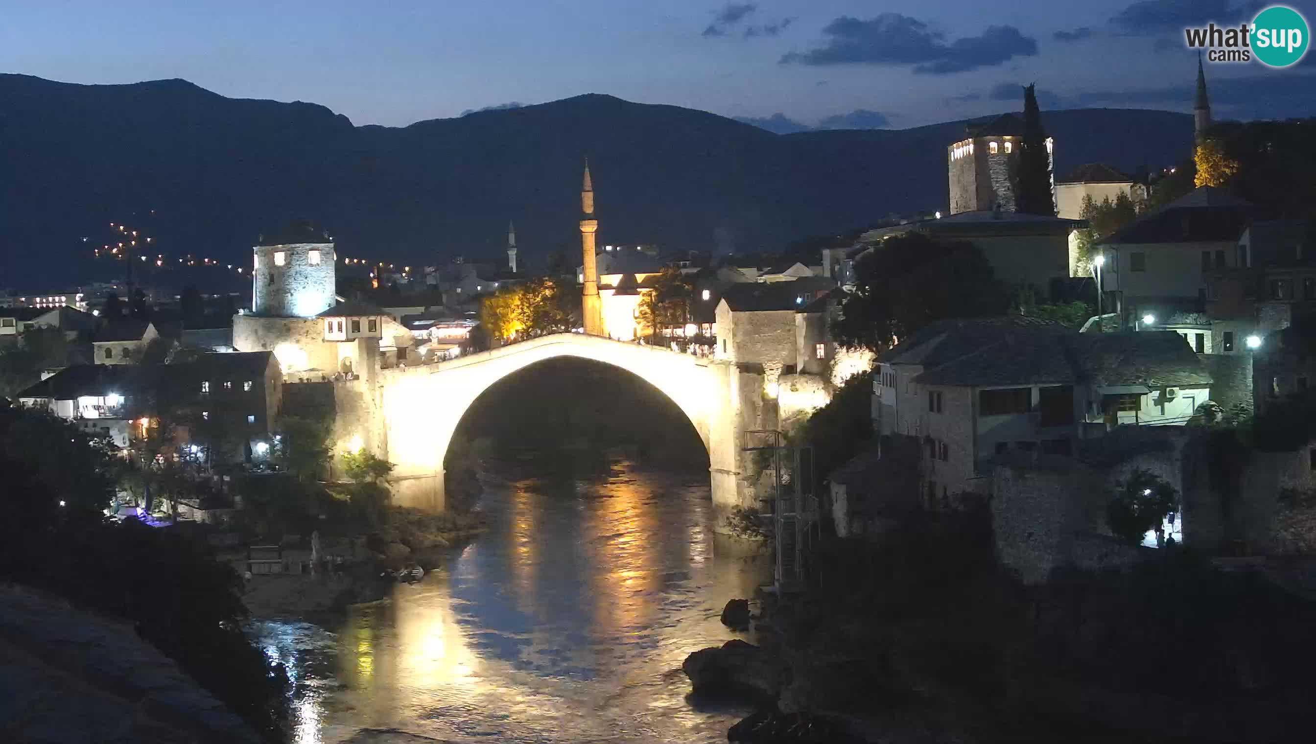 Webcam de Mostar – Le Vieux Pont sur la rivière Neretva