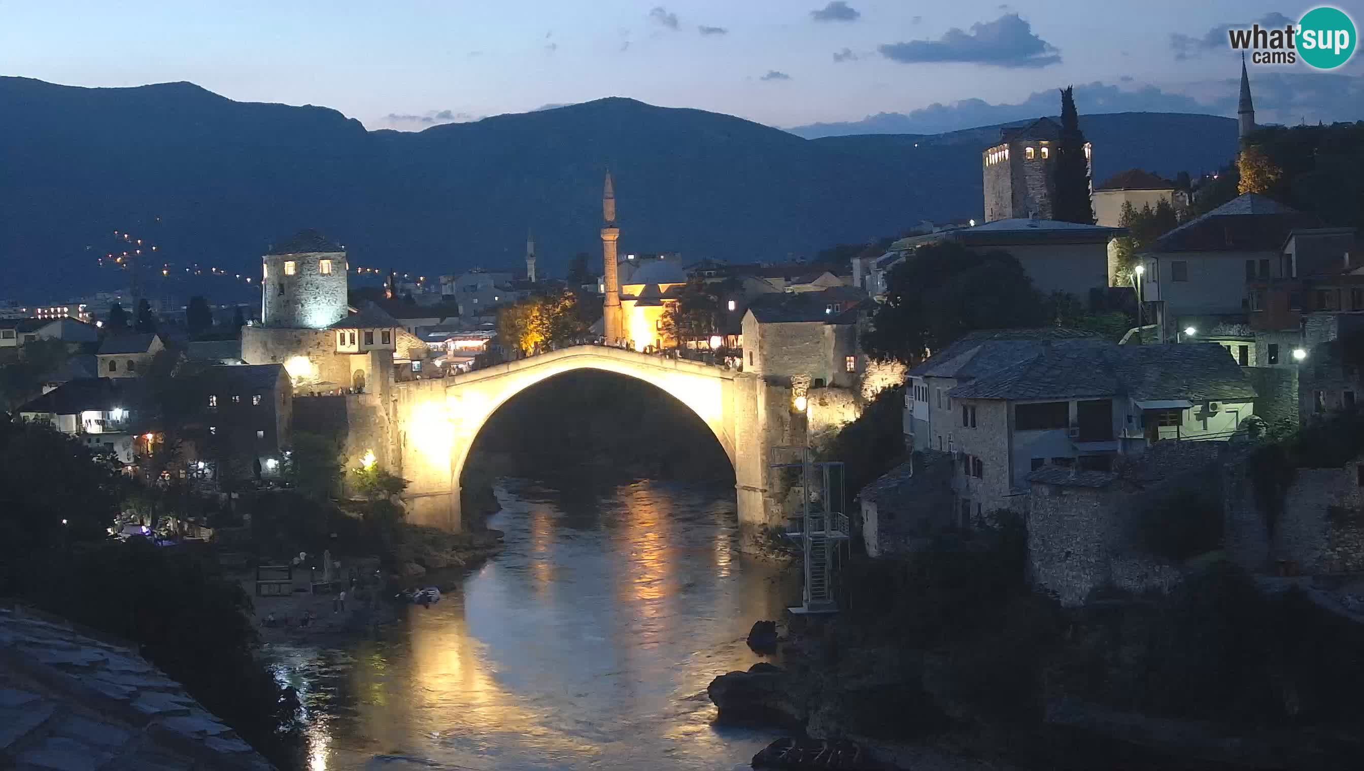 Cámara web de Mostar – El Viejo Puente sobre el río Neretva