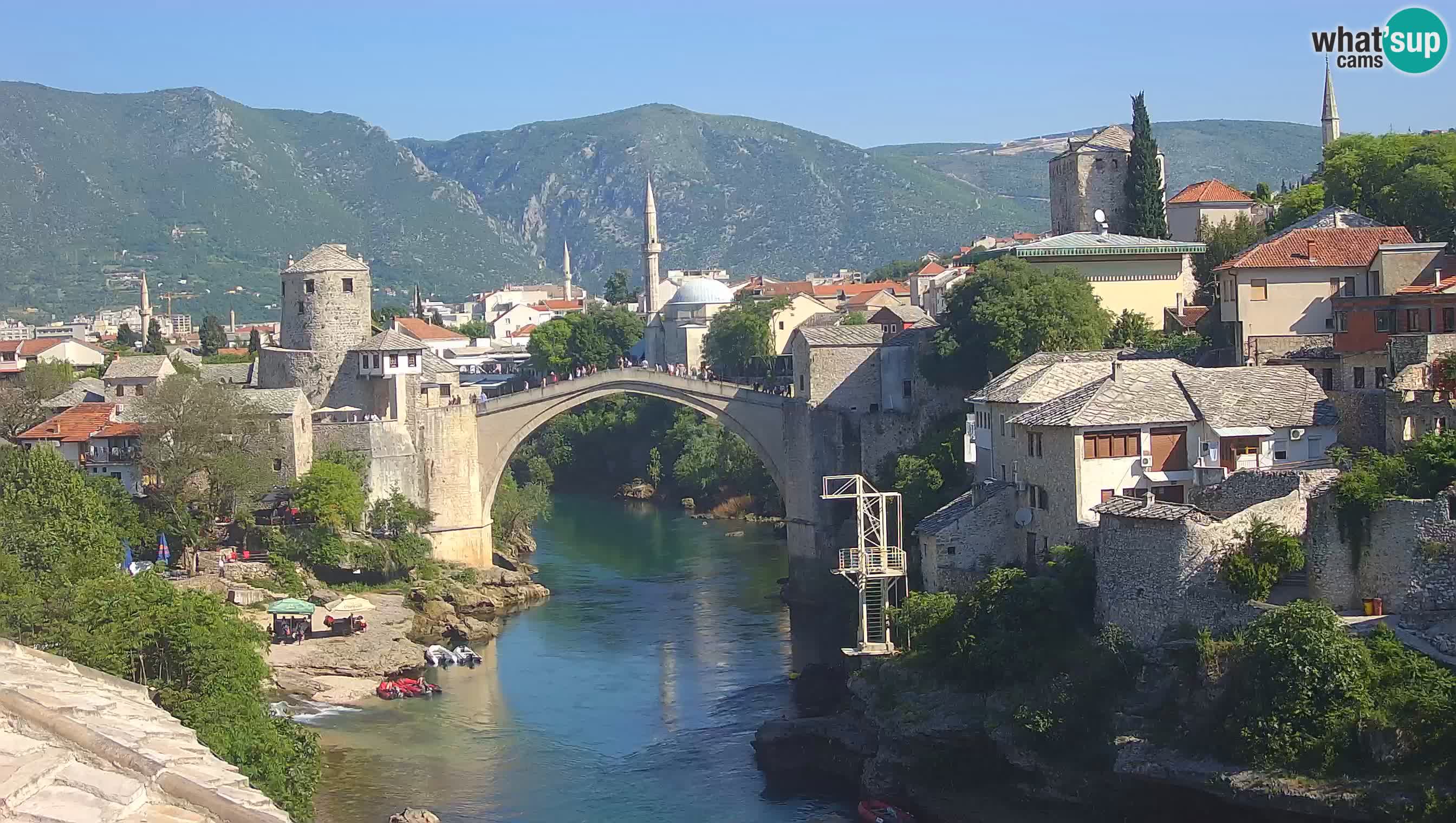 Webcam Mostar – Il Ponte Vecchio sul fiume Neretva