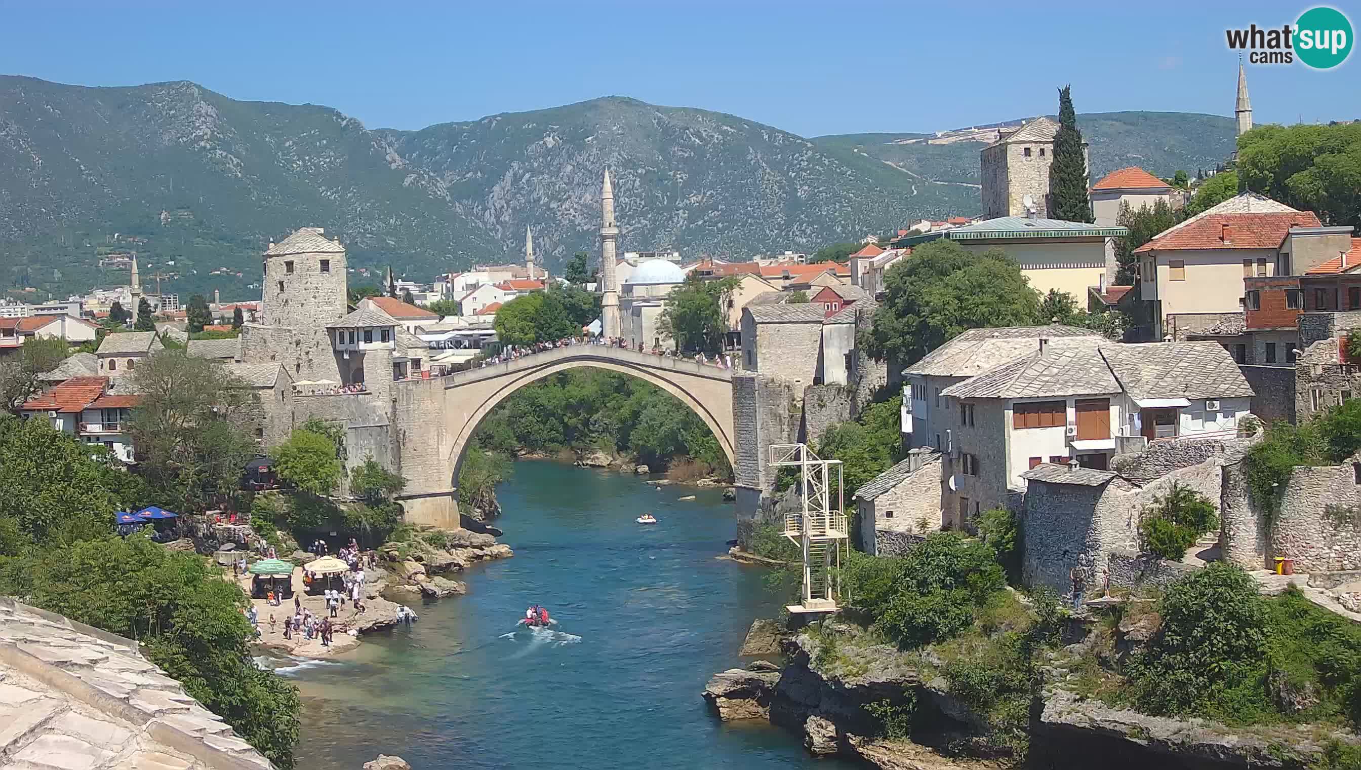 Mostar web kamera – Stari Most i rijeka Neretva – Goa Mostar