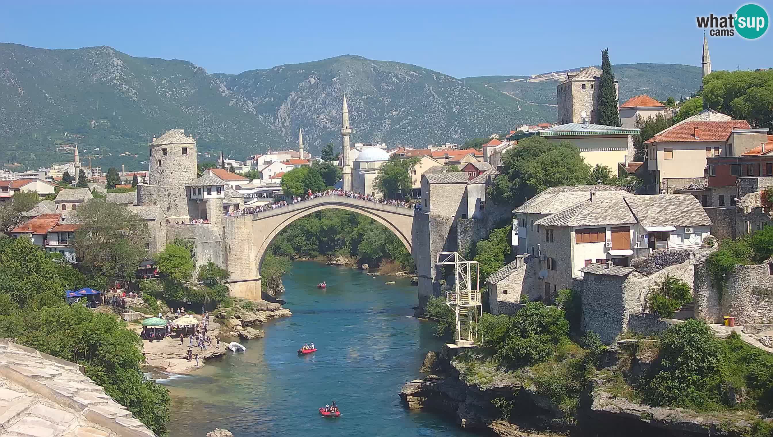 Webcam Mostar – Il Ponte Vecchio sul fiume Neretva