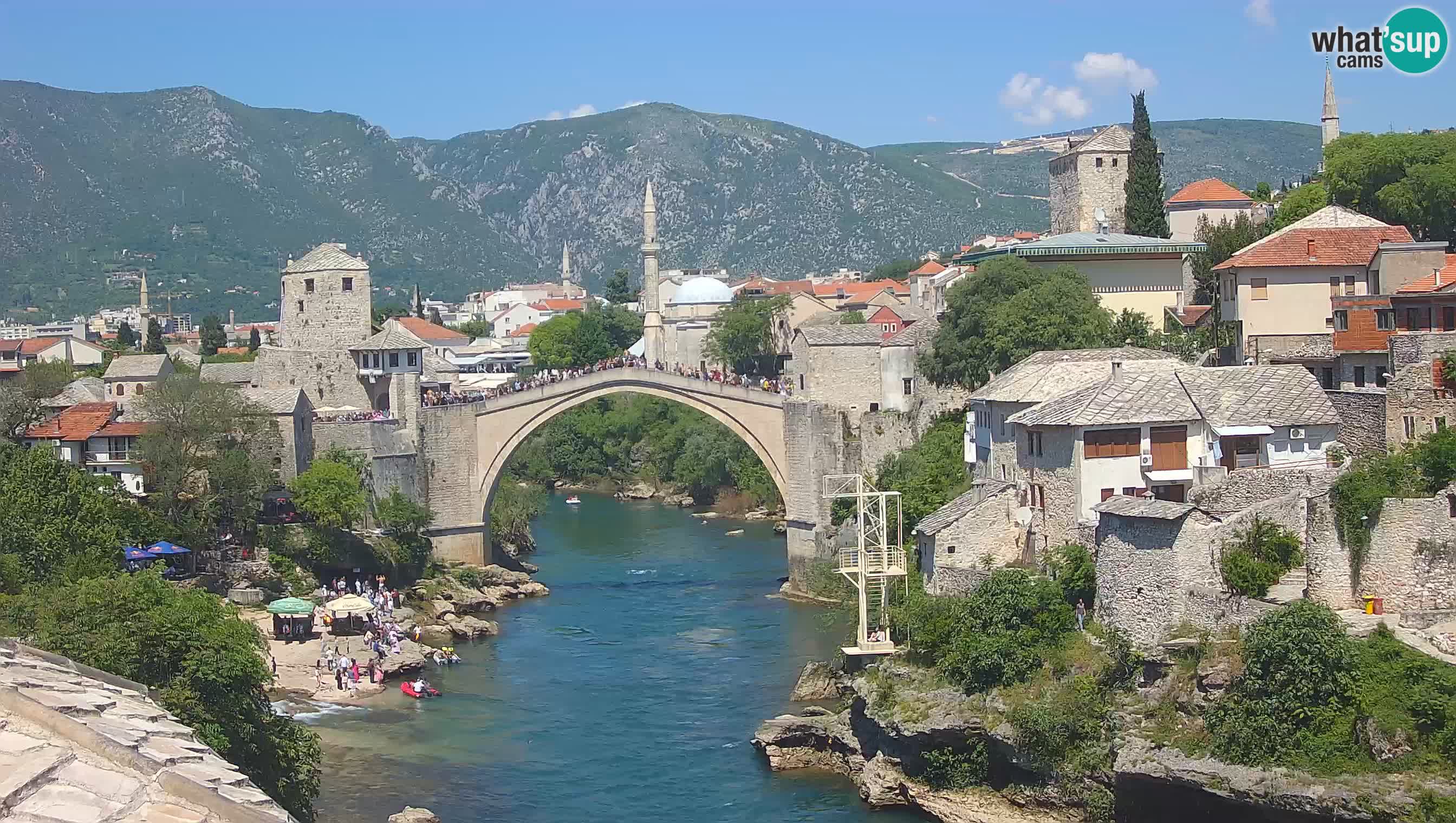 Mostar webcam – LIVE Old Bridge and Neretva river