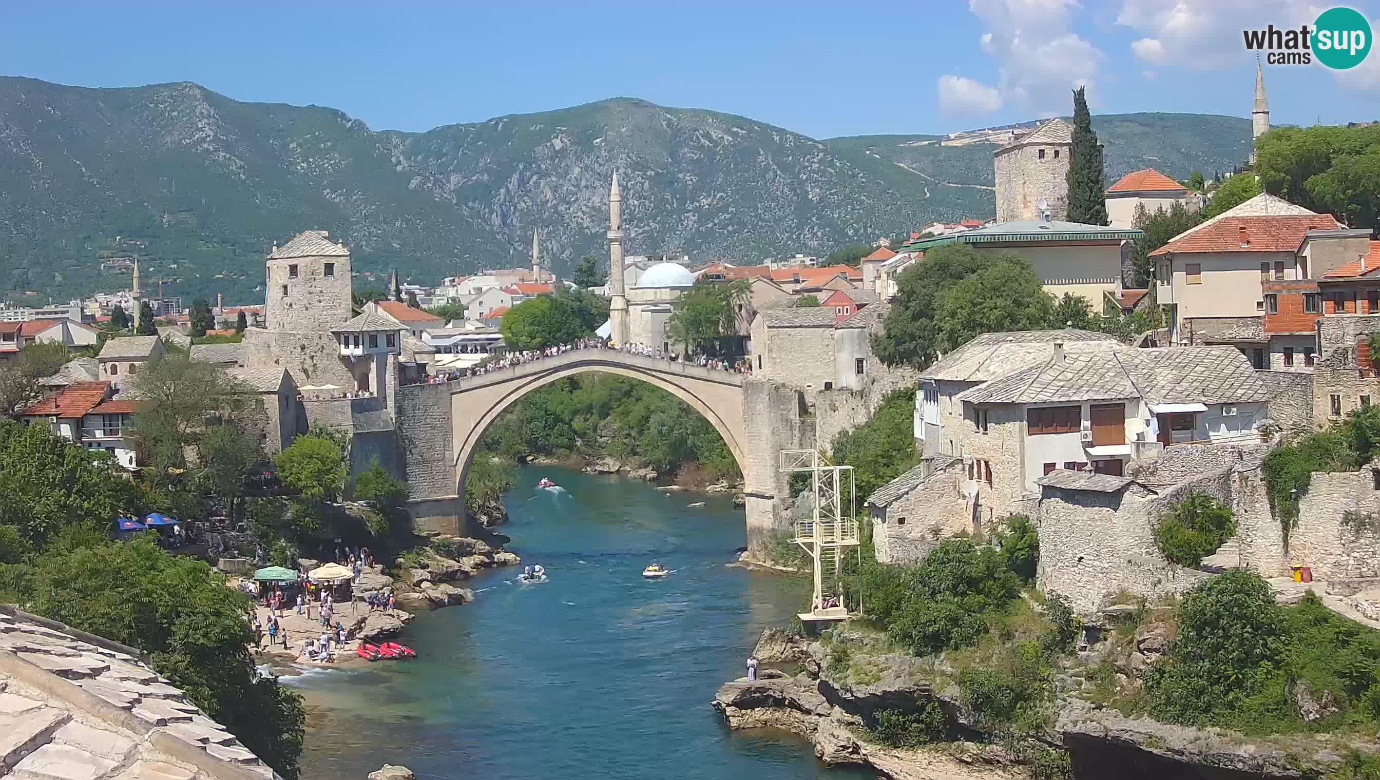 Mostar web kamera – Stari Most i rijeka Neretva – Goa Mostar