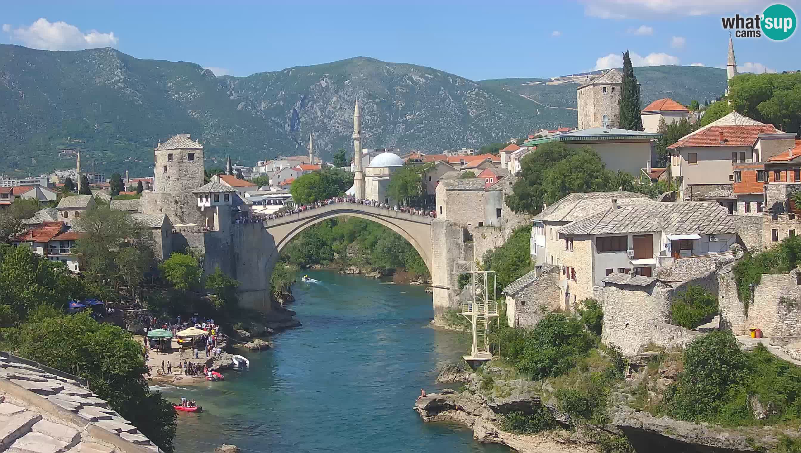 Mostar webcam – LIVE Old Bridge and Neretva river