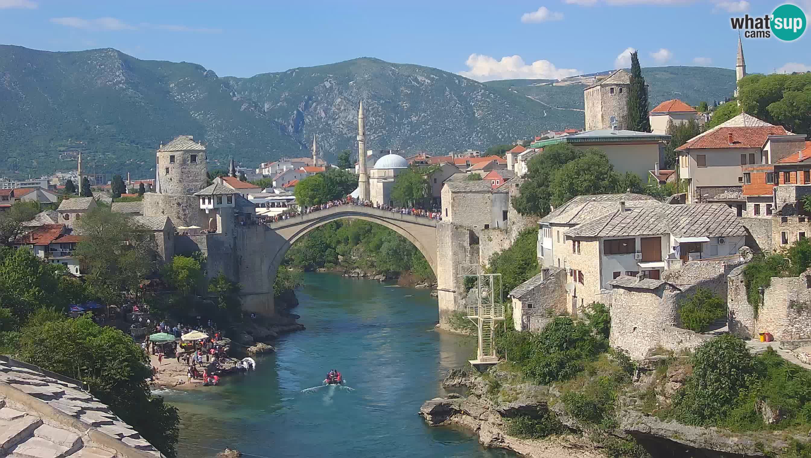 Webcam Mostar – Il Ponte Vecchio sul fiume Neretva