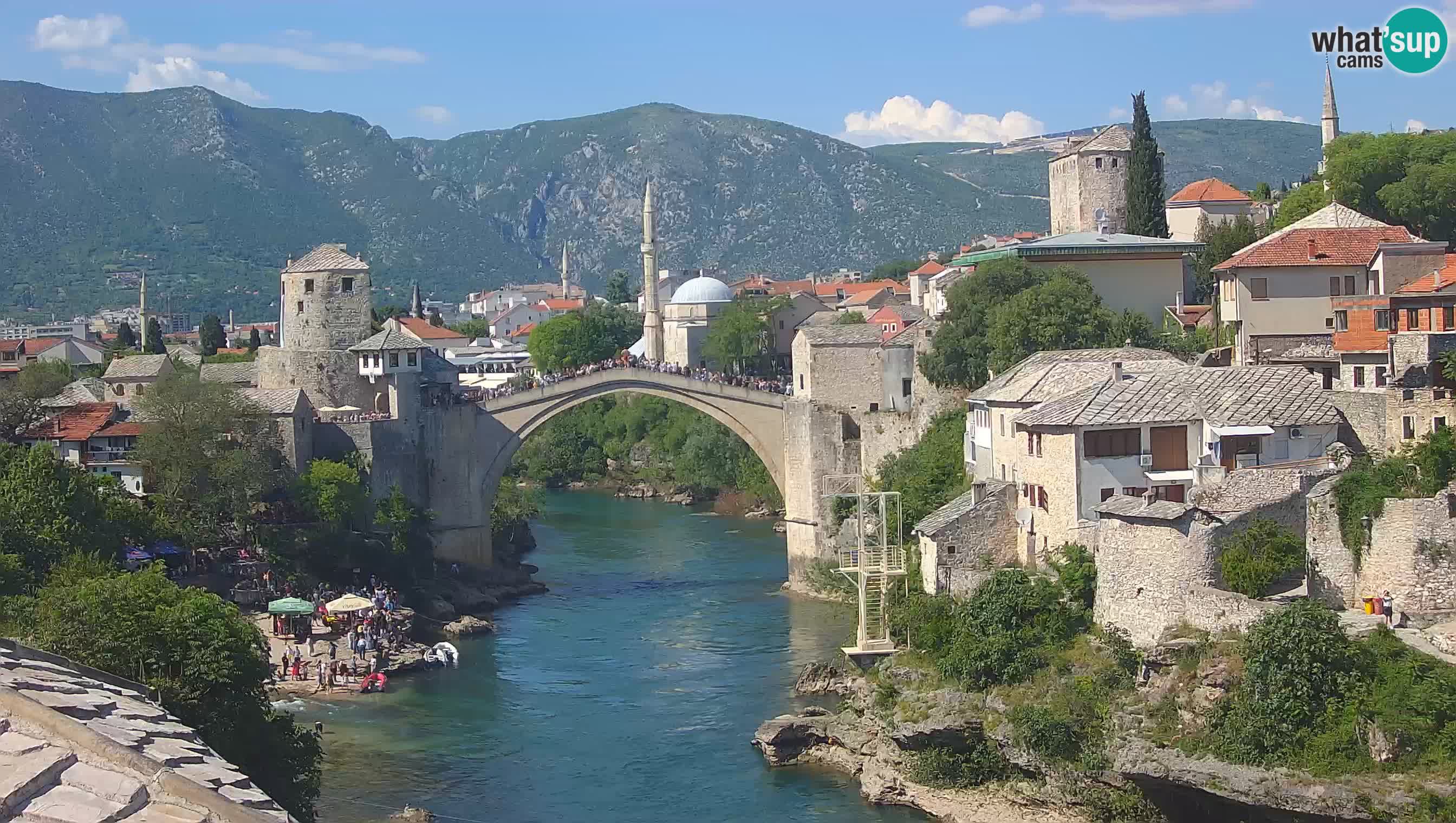 Mostar webcam – LIVE Old Bridge and Neretva river