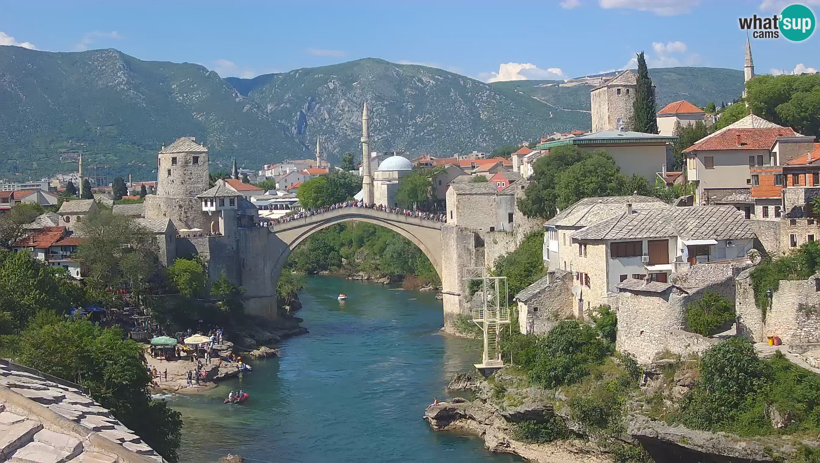 Cámara web de Mostar – El Viejo Puente sobre el río Neretva