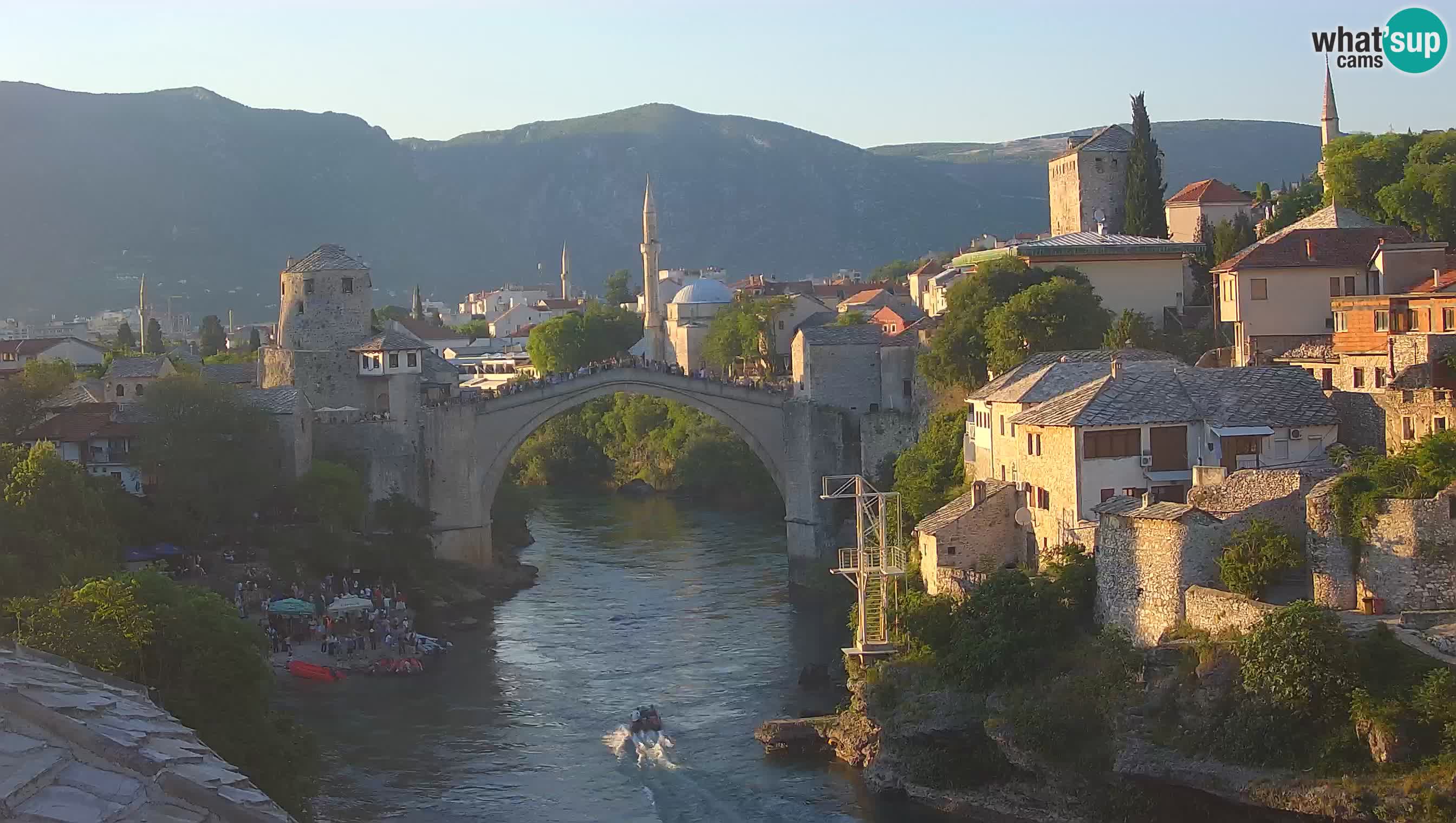 Webcam de Mostar – Le Vieux Pont sur la rivière Neretva