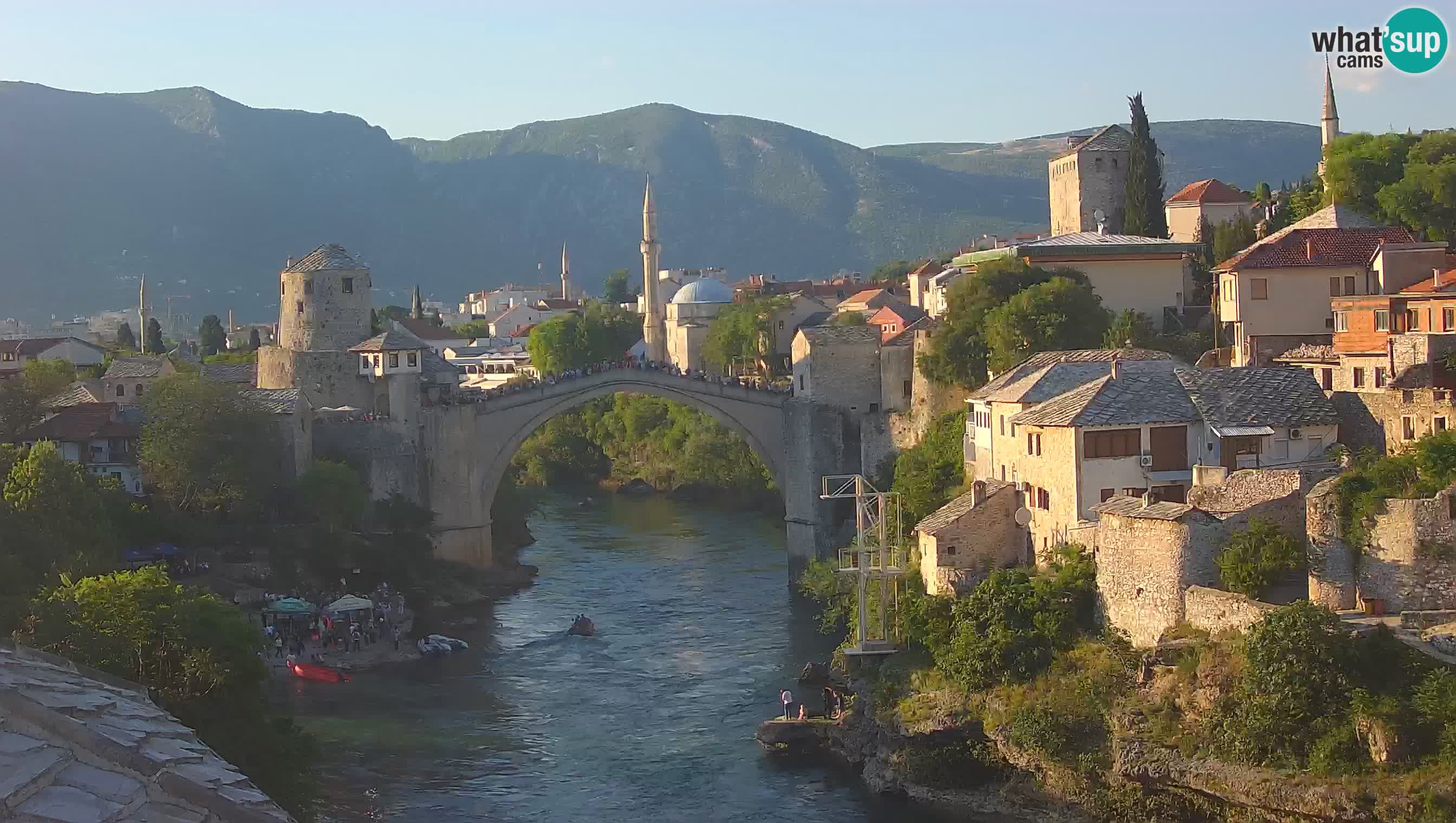 Webcam de Mostar – Le Vieux Pont sur la rivière Neretva