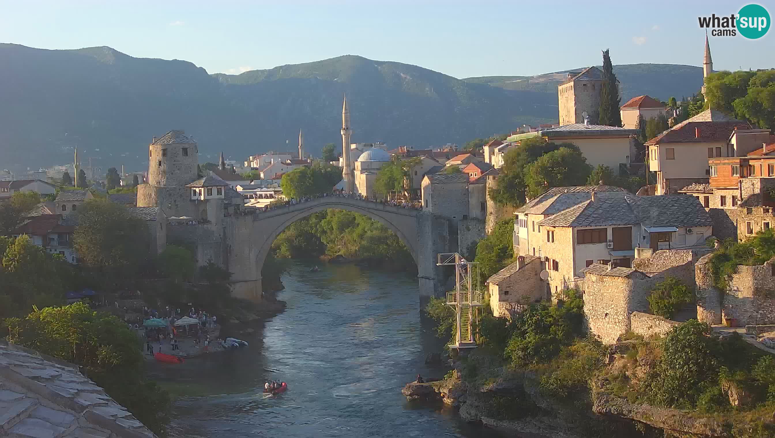 Webcam de Mostar – Le Vieux Pont sur la rivière Neretva
