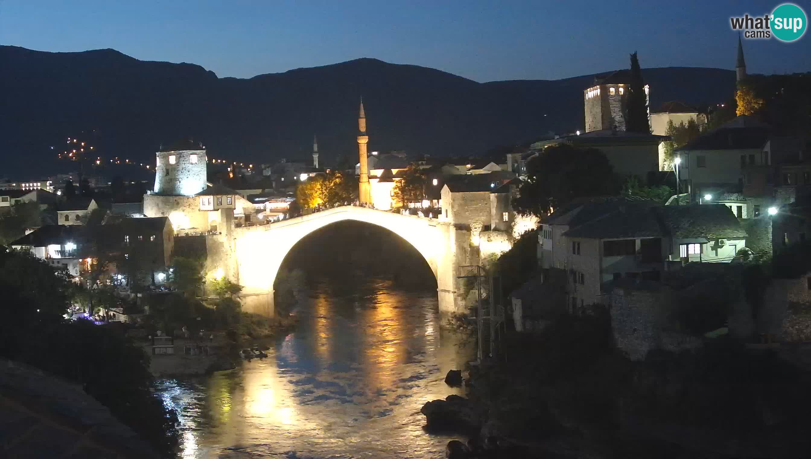 Webcam de Mostar – Le Vieux Pont sur la rivière Neretva