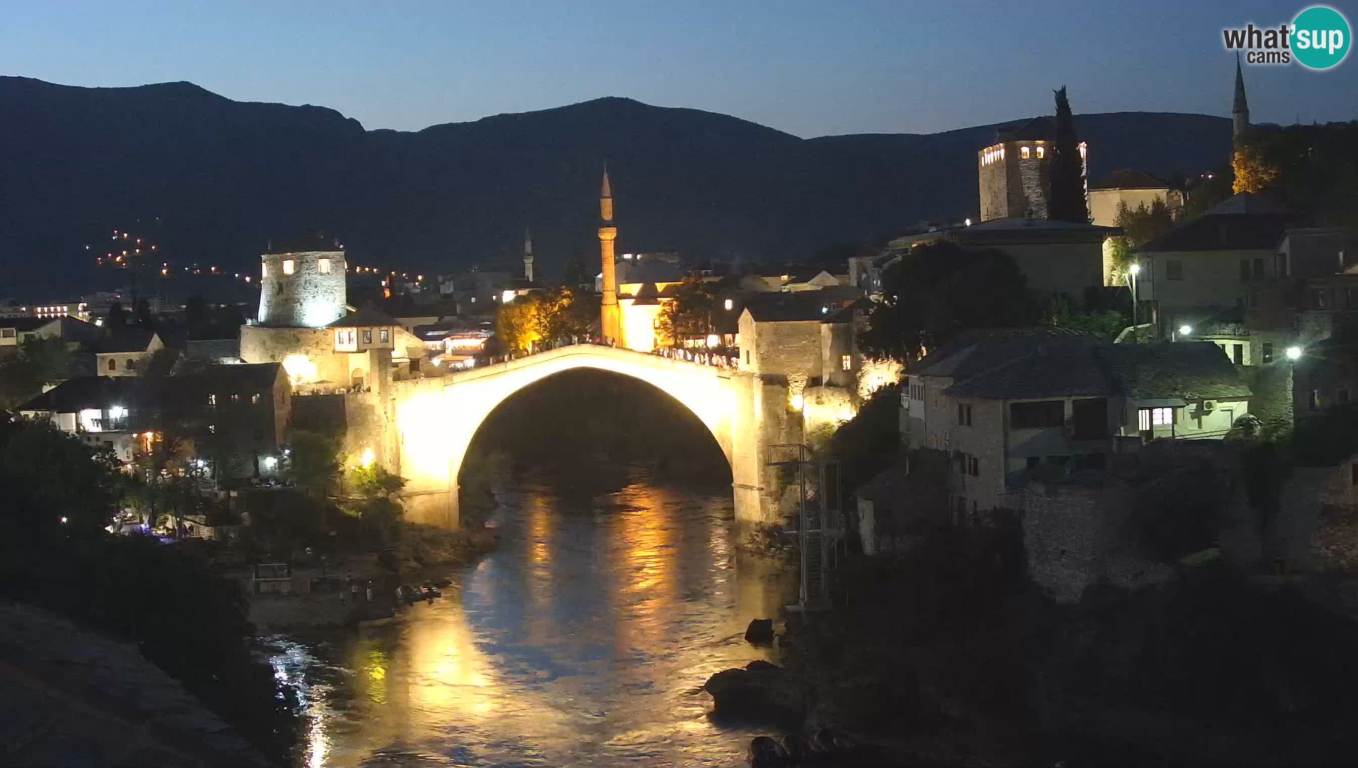 Cámara web de Mostar – El Viejo Puente sobre el río Neretva
