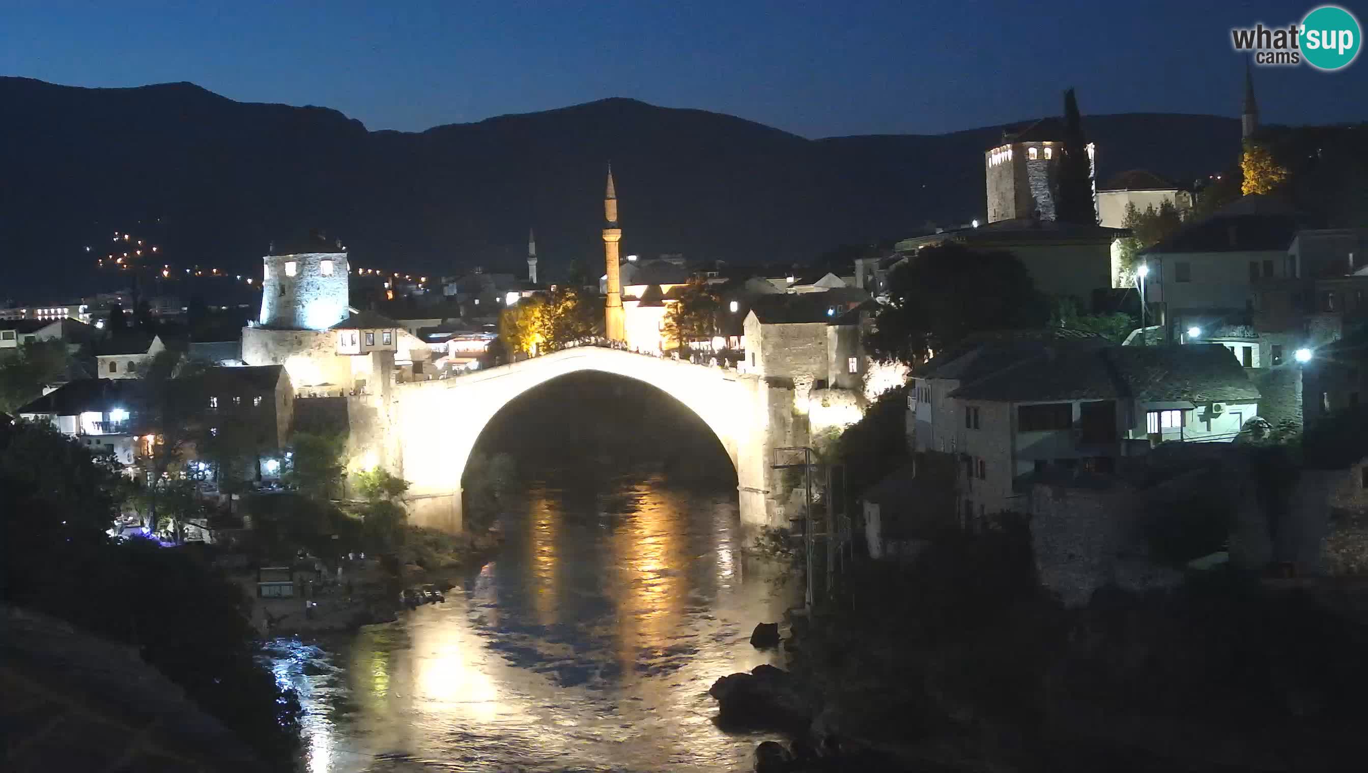 Cámara web de Mostar – El Viejo Puente sobre el río Neretva