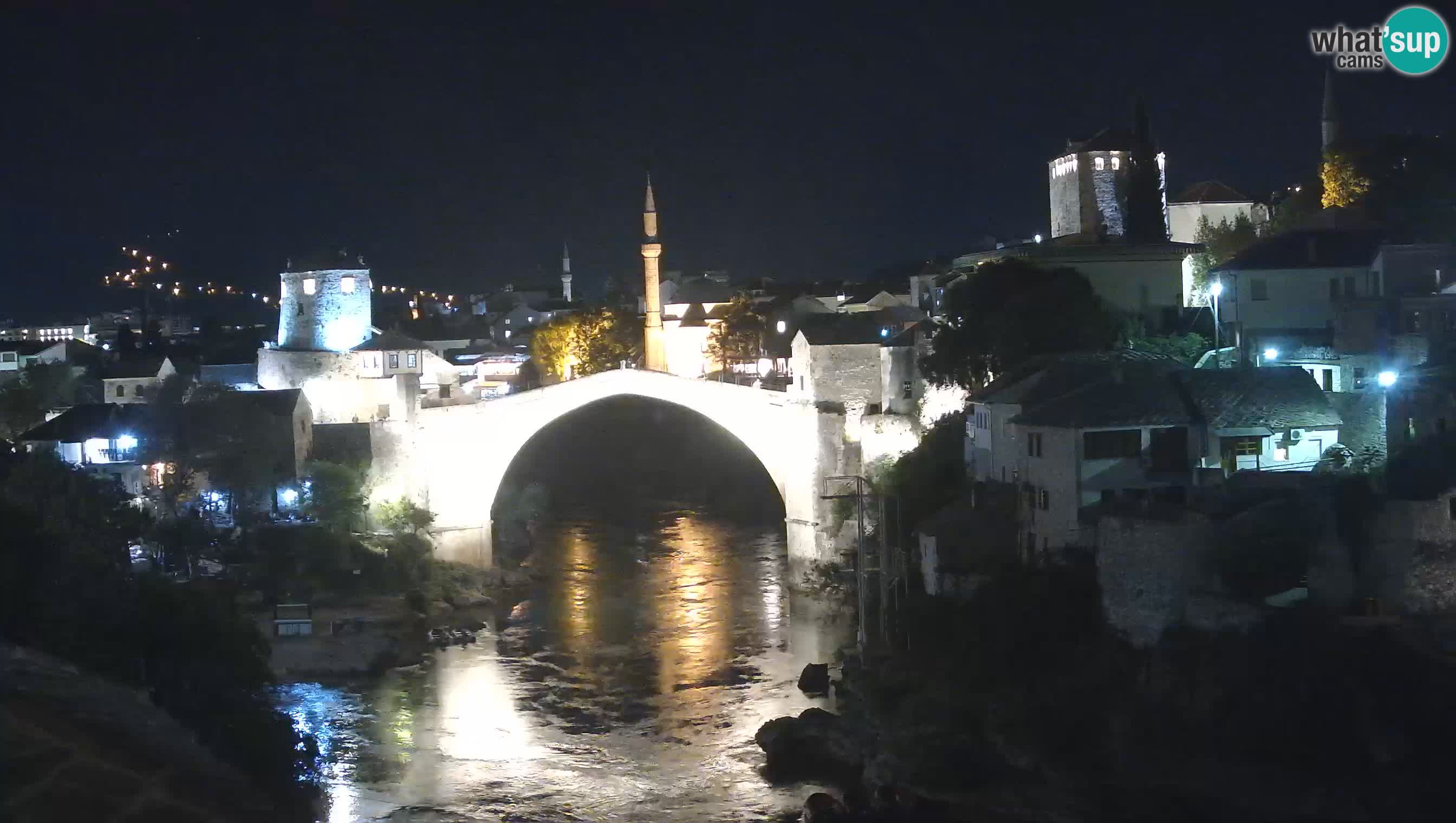 Webcam de Mostar – Le Vieux Pont sur la rivière Neretva