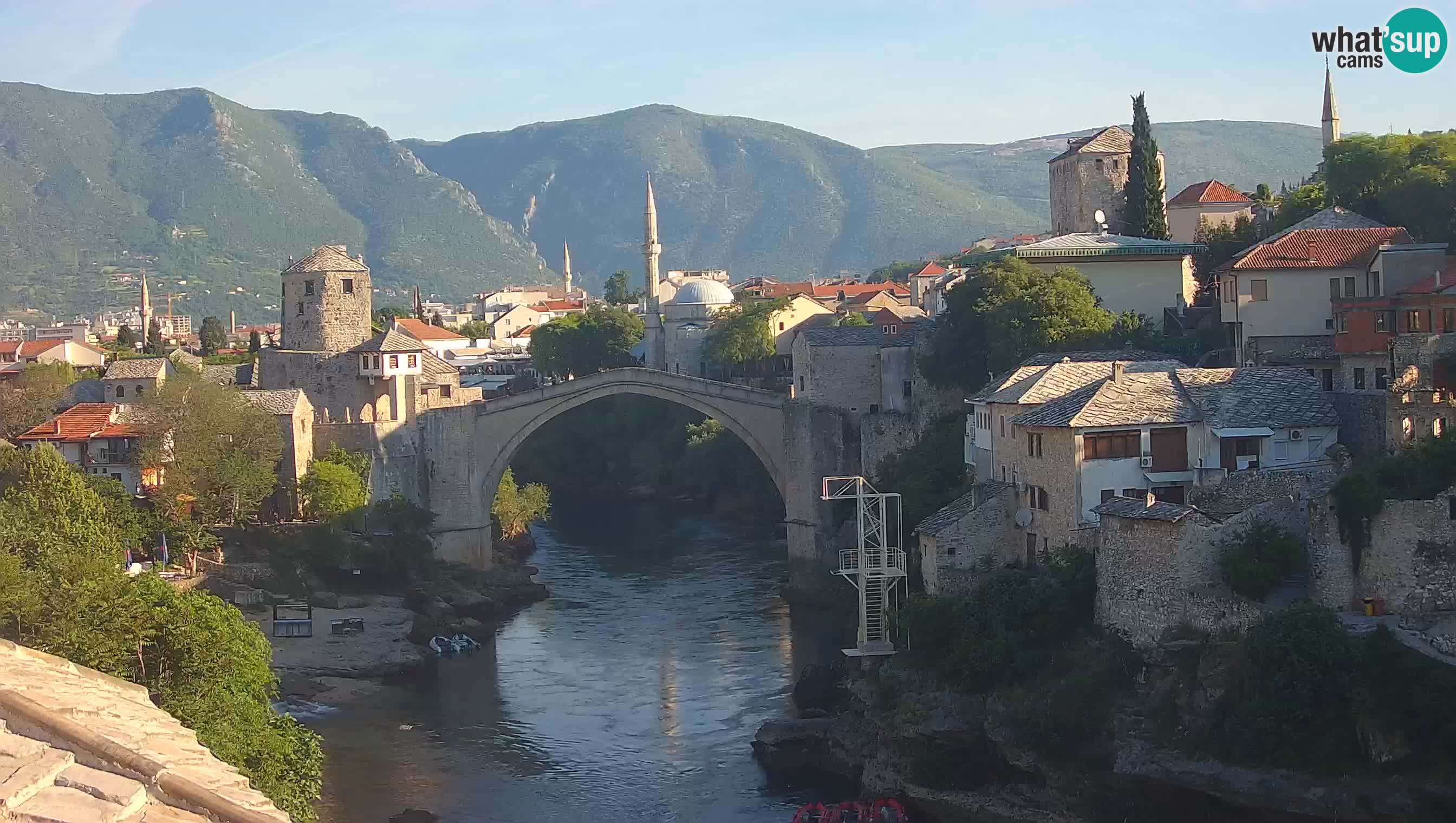 Mostar web kamera – Stari Most i rijeka Neretva – Goa Mostar