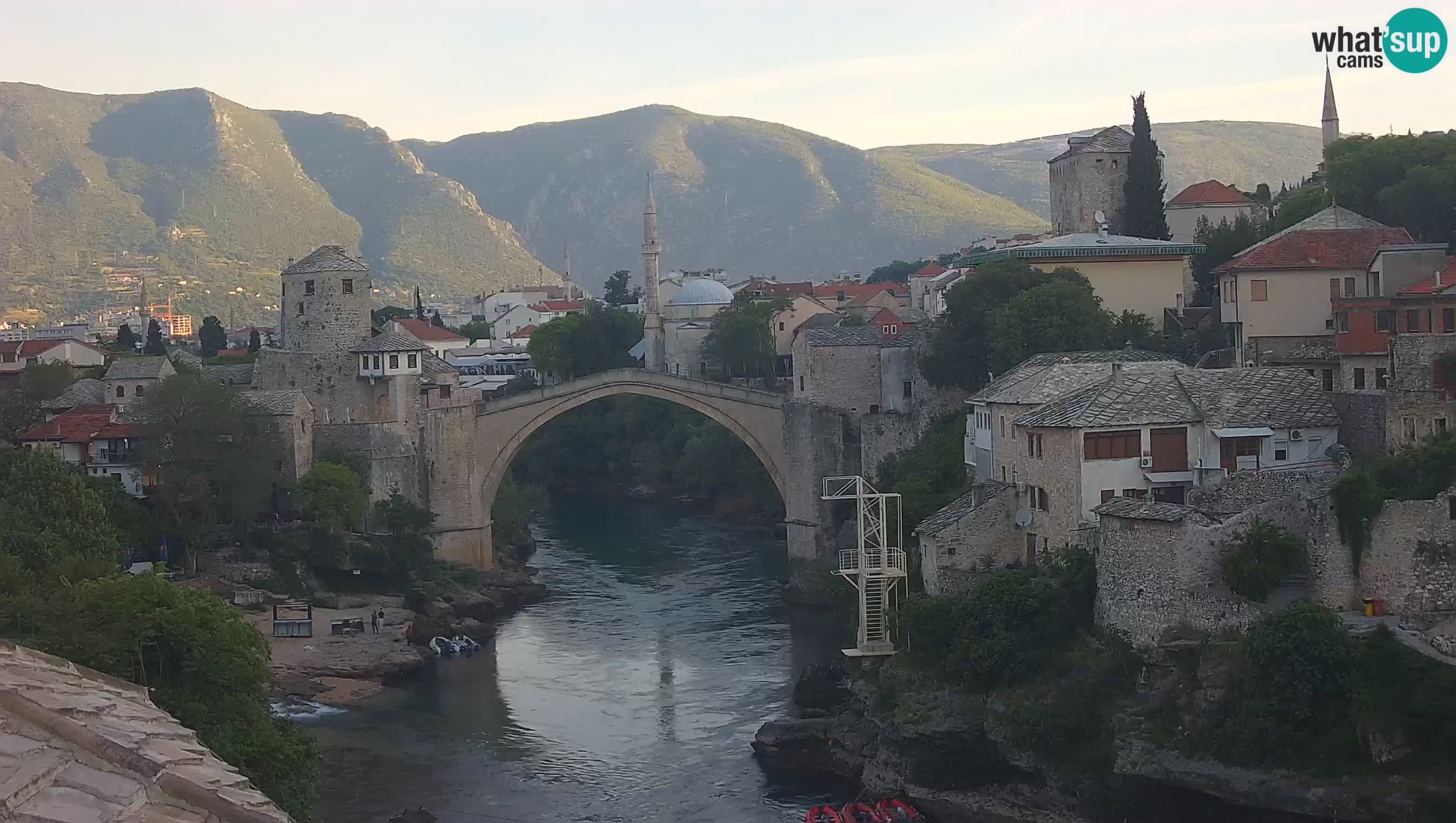 Mostar web kamera – Stari Most i rijeka Neretva – Goa Mostar