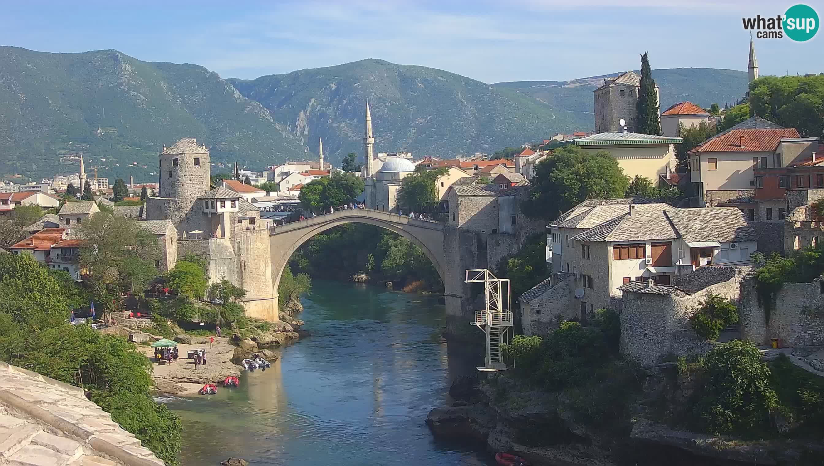 Webcam Mostar – Il Ponte Vecchio sul fiume Neretva