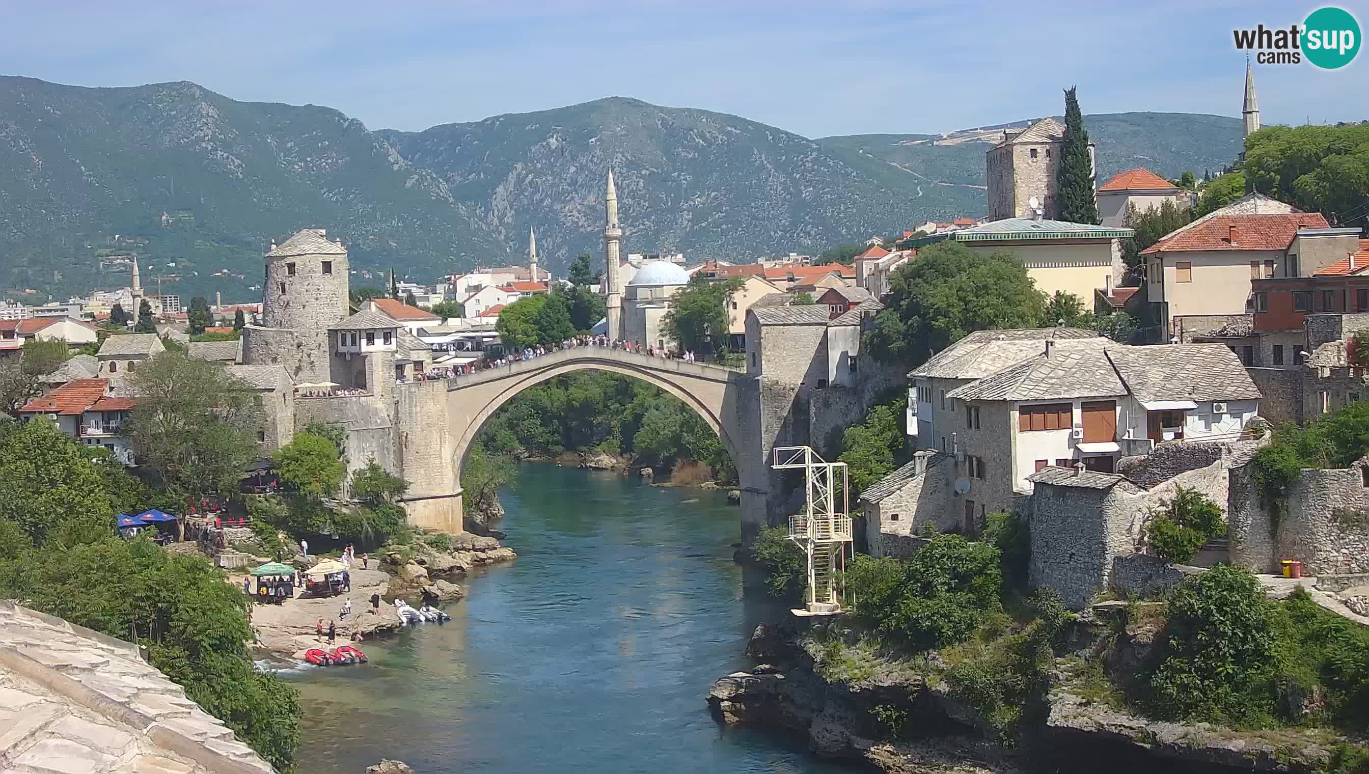 Cámara web de Mostar – El Viejo Puente sobre el río Neretva