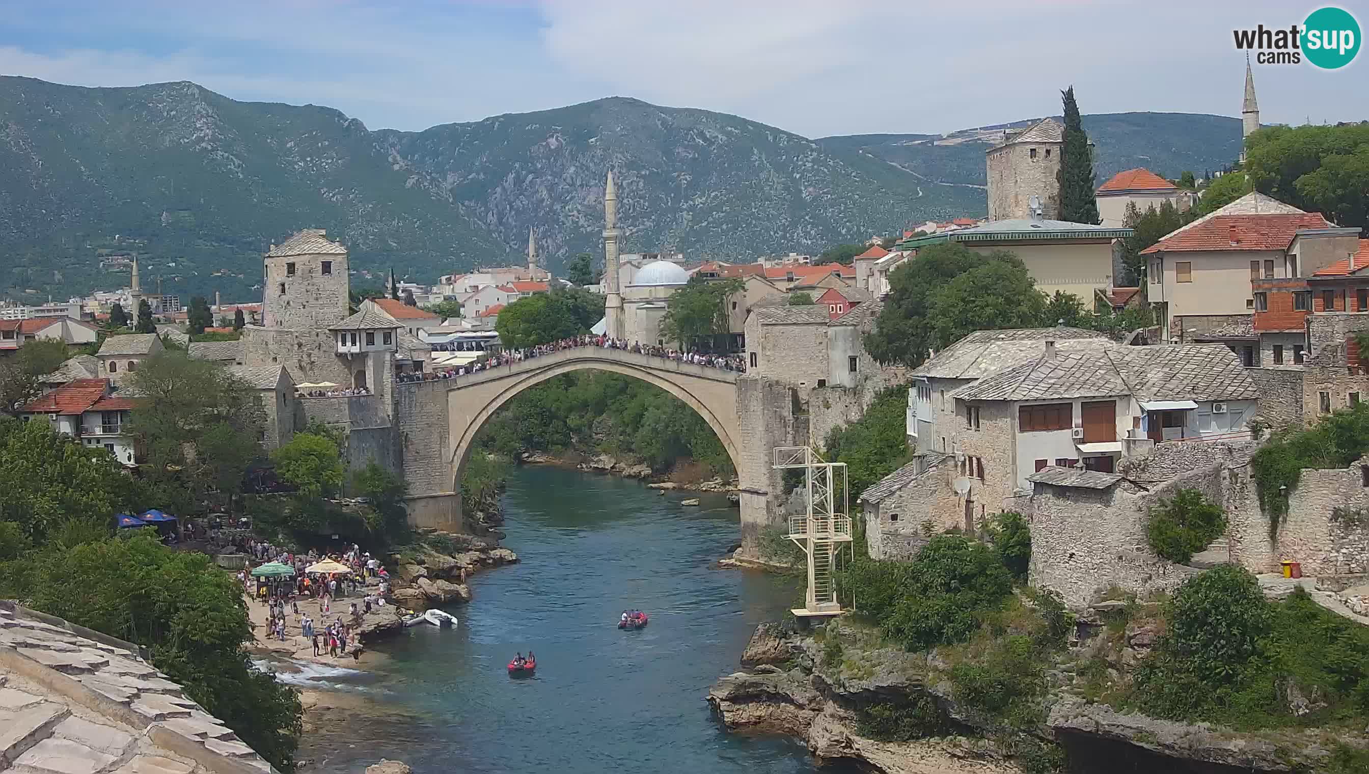 Cámara web de Mostar – El Viejo Puente sobre el río Neretva