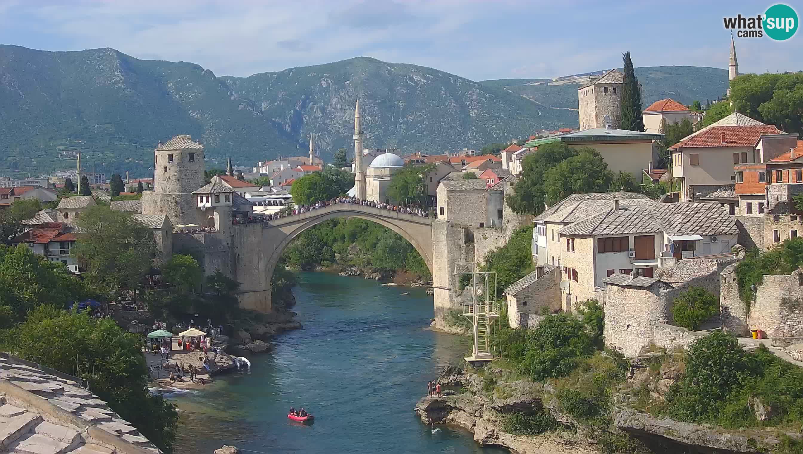 Mostar web kamera – Stari Most i rijeka Neretva – Goa Mostar