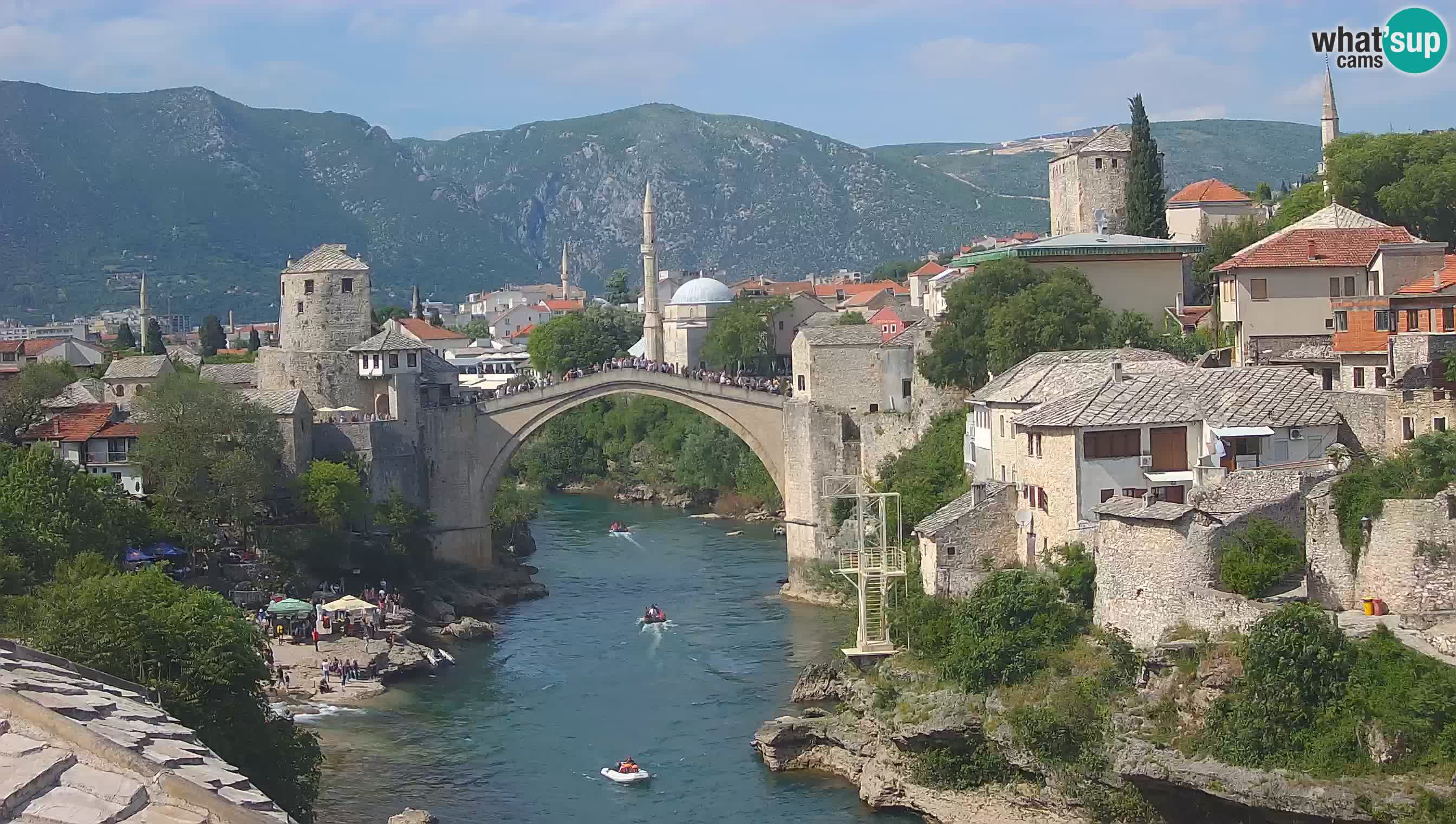 Mostar webcam – LIVE Old Bridge and Neretva river