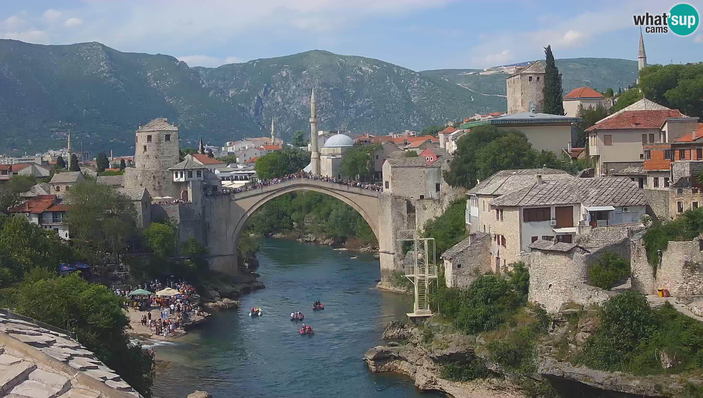 Mostar web kamera – Stari Most i rijeka Neretva – Goa Mostar