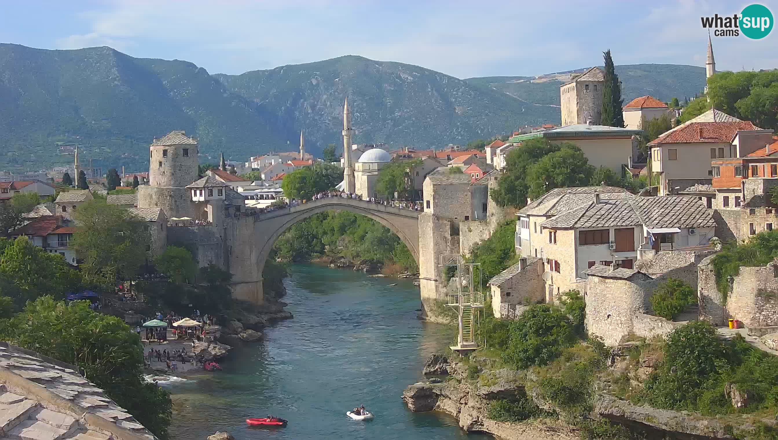 Mostar web kamera – Stari Most i rijeka Neretva – Goa Mostar