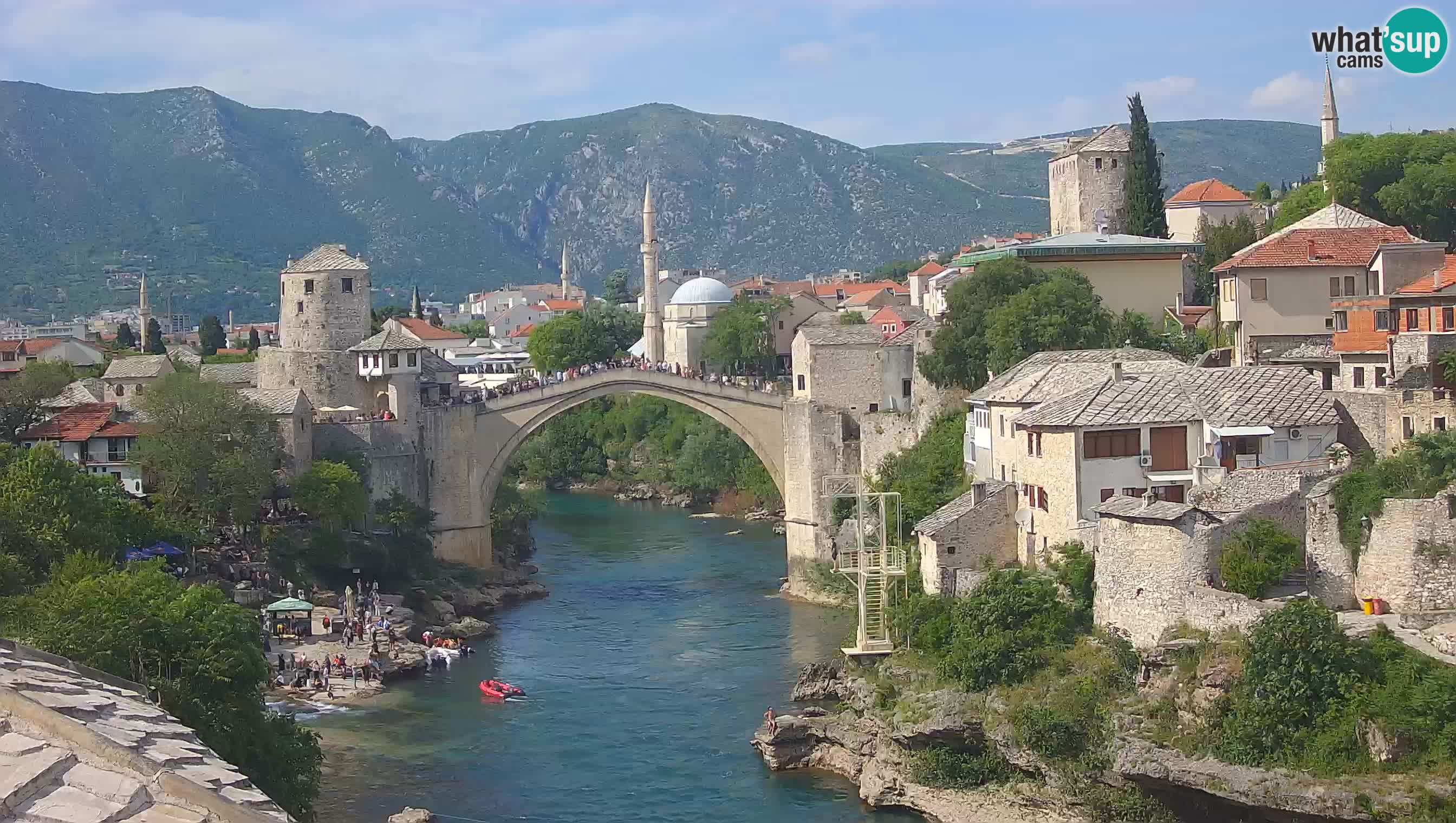 Mostar web kamera – Stari Most i rijeka Neretva – Goa Mostar